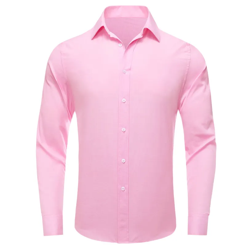 Ties2you Button Down Shirt Light Pink Solid Men's Shirt for Business sold by Ties2You