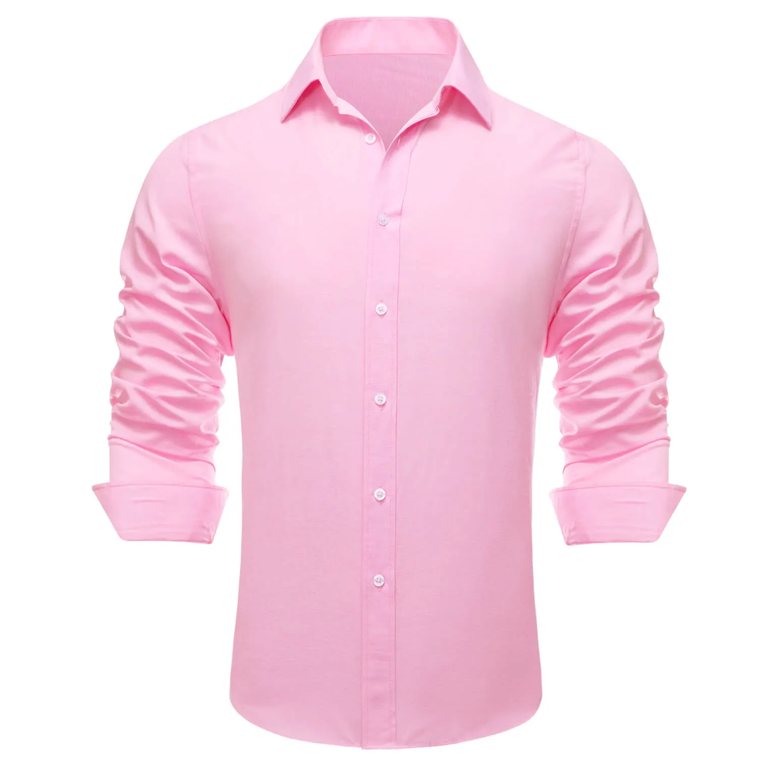 Ties2you Button Down Shirt Light Pink Solid Men's Shirt for Business sold by Ties2You product image thumbnail 2