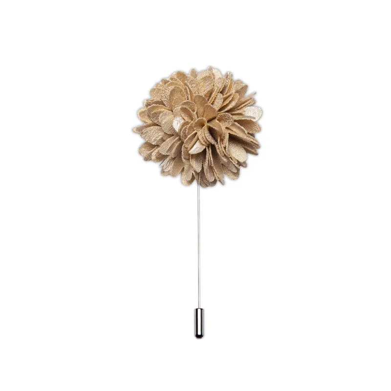 Ties2you Men's Tie Accessories Champagne Lapel Pin Brooch Classic sold by Ties2You