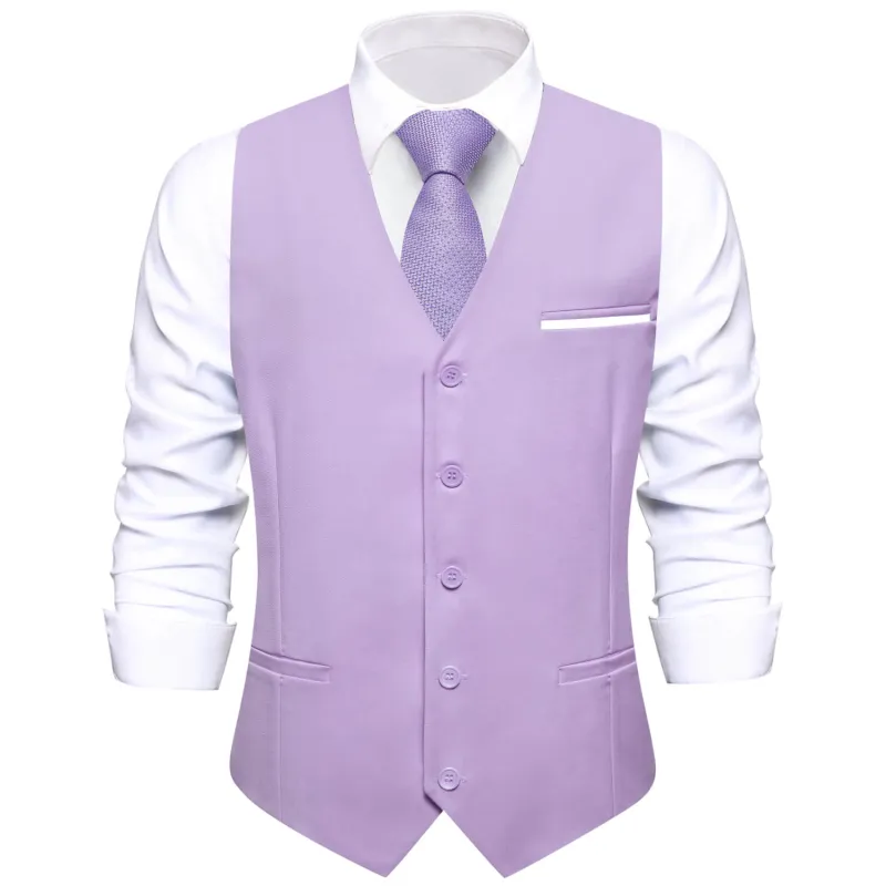 Ties2you Mens Slim Fit Suit Vest Lavender Business Tuxedo Waistcoat Wedding Prom sold by Ties2You