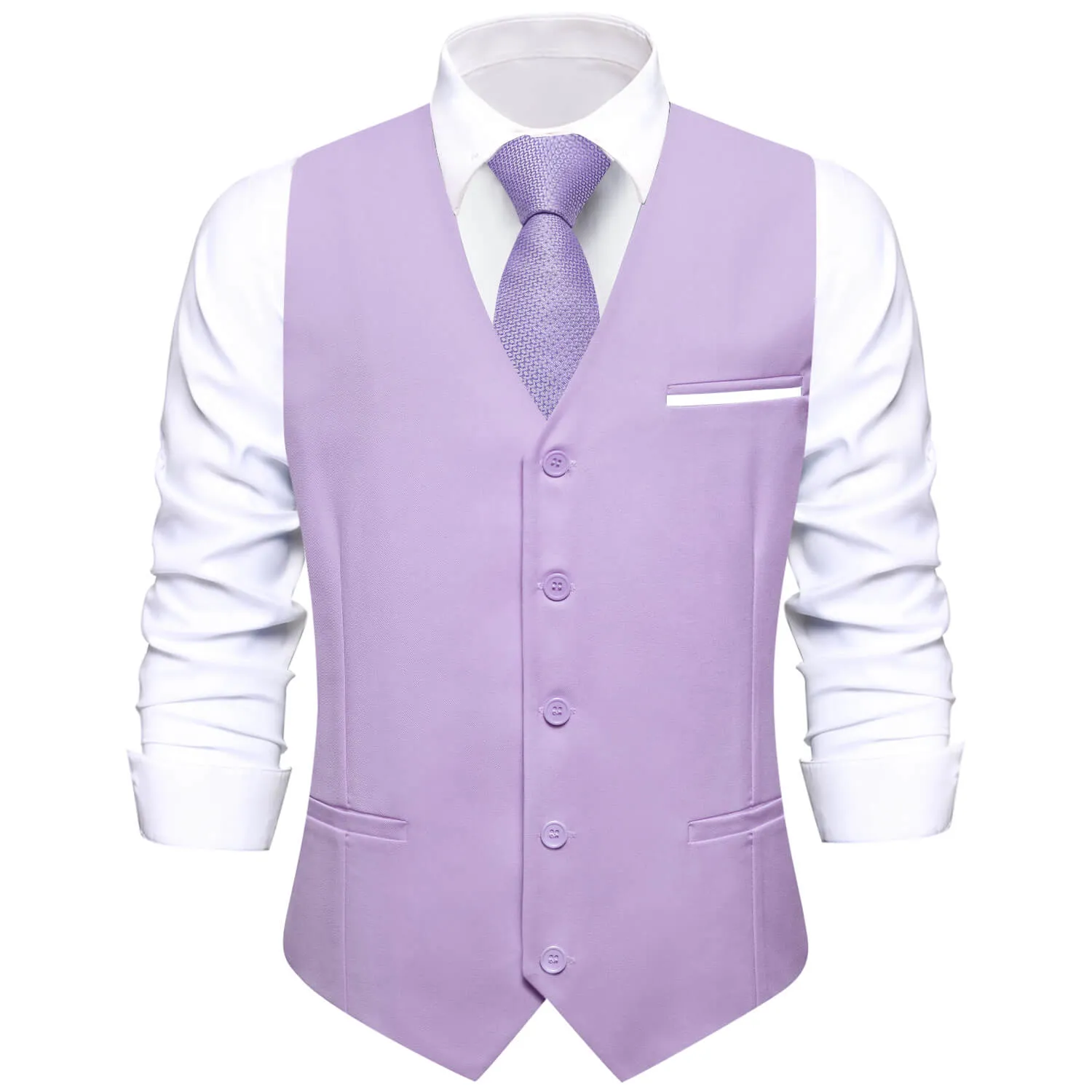 Ties2you Mens Slim Fit Suit Vest Lavender Business Tuxedo Waistcoat Wedding Prom sold by Ties2You