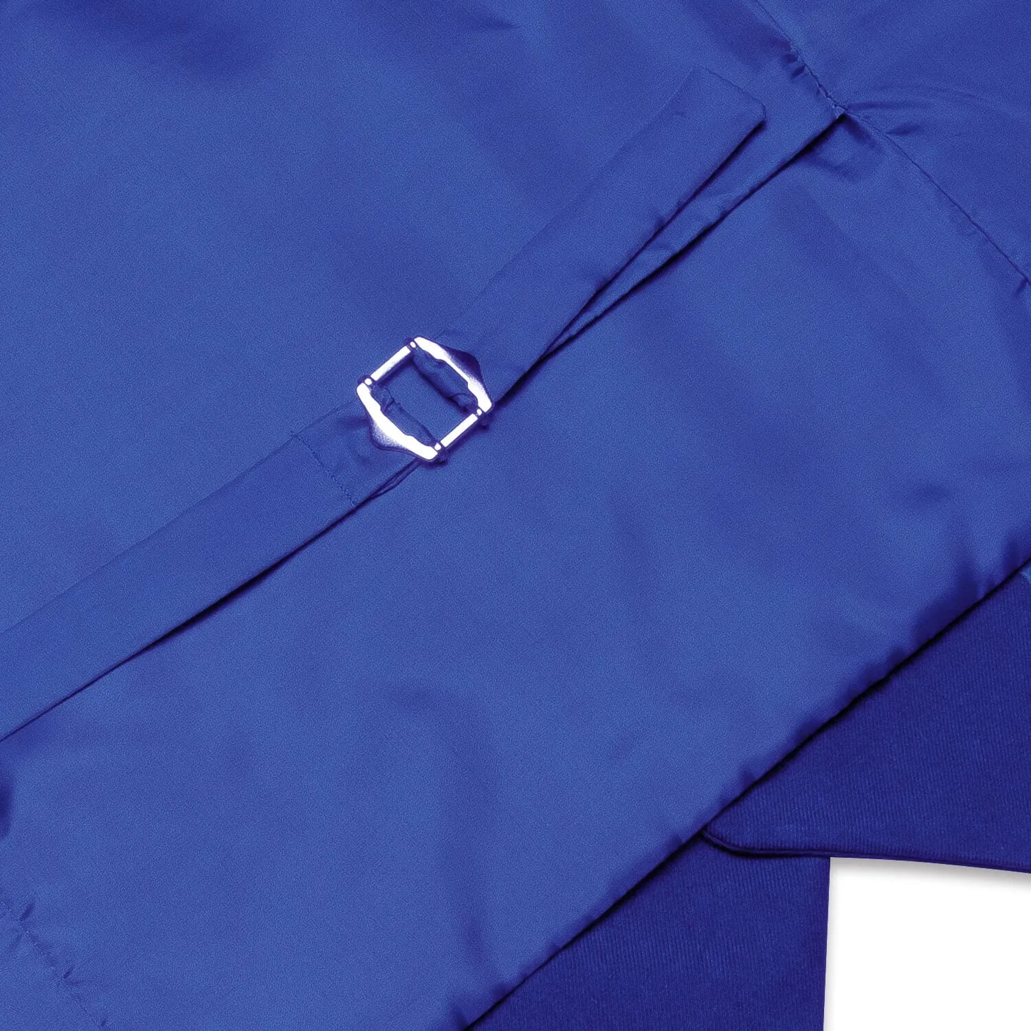 Ties2you Men's Formal Vest Cobalt Blue Solid Silk Vest sold by Ties2You product image thumbnail 5