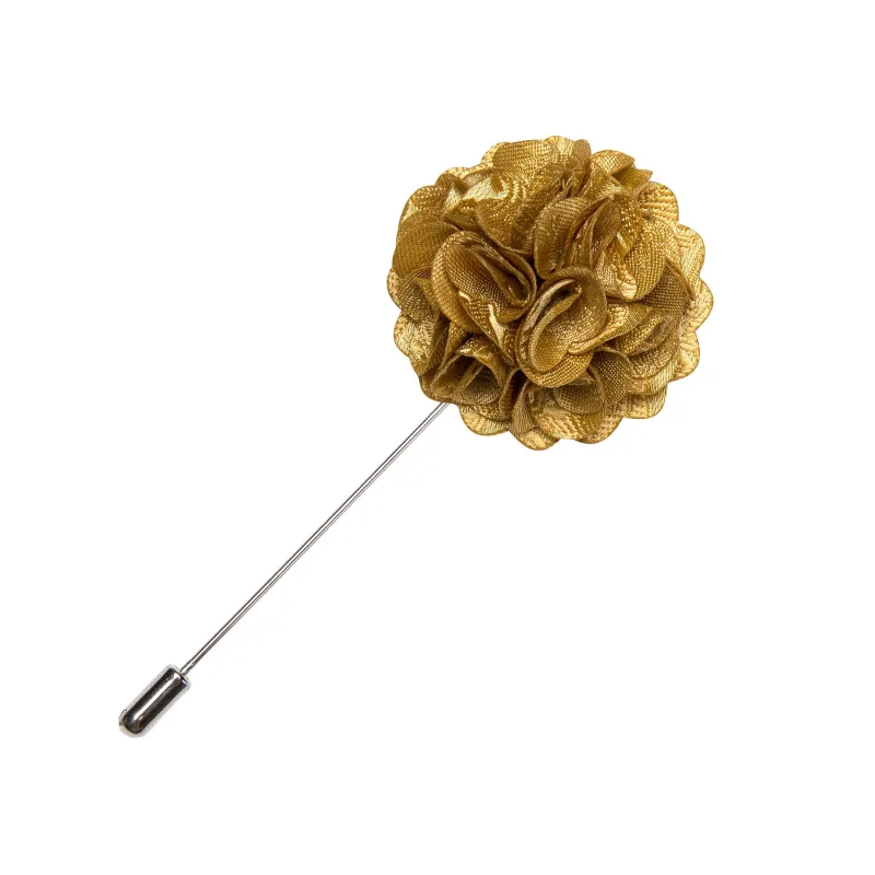 Earthy Yellow Floral Men's Accessories Lapel Pin sold by Ties2You