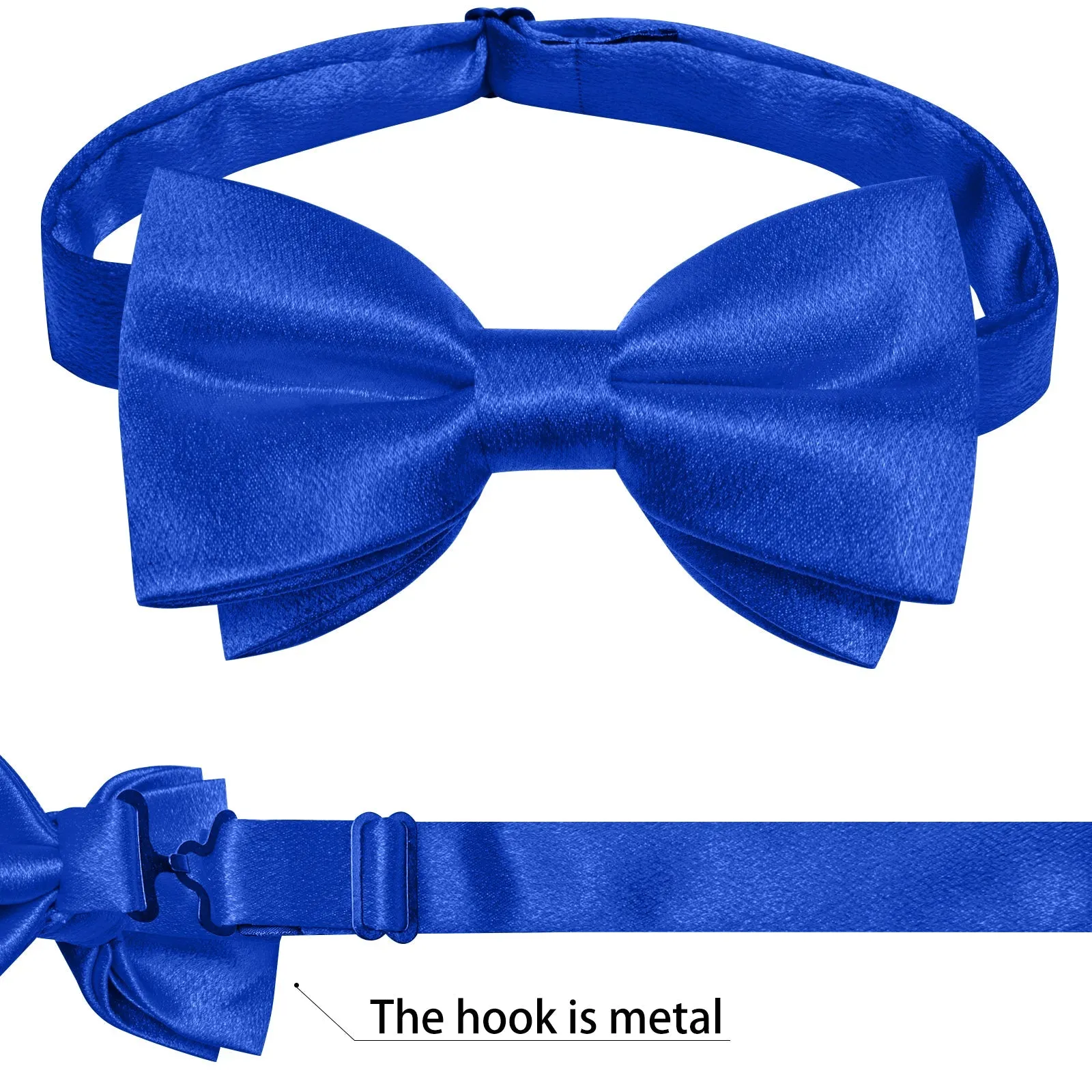 Ties2you Royal Blue Suit Waistcoat Solid Casual Dress Vest Tie Hanky Cufflinks Set sold by Ties2You product image thumbnail 3