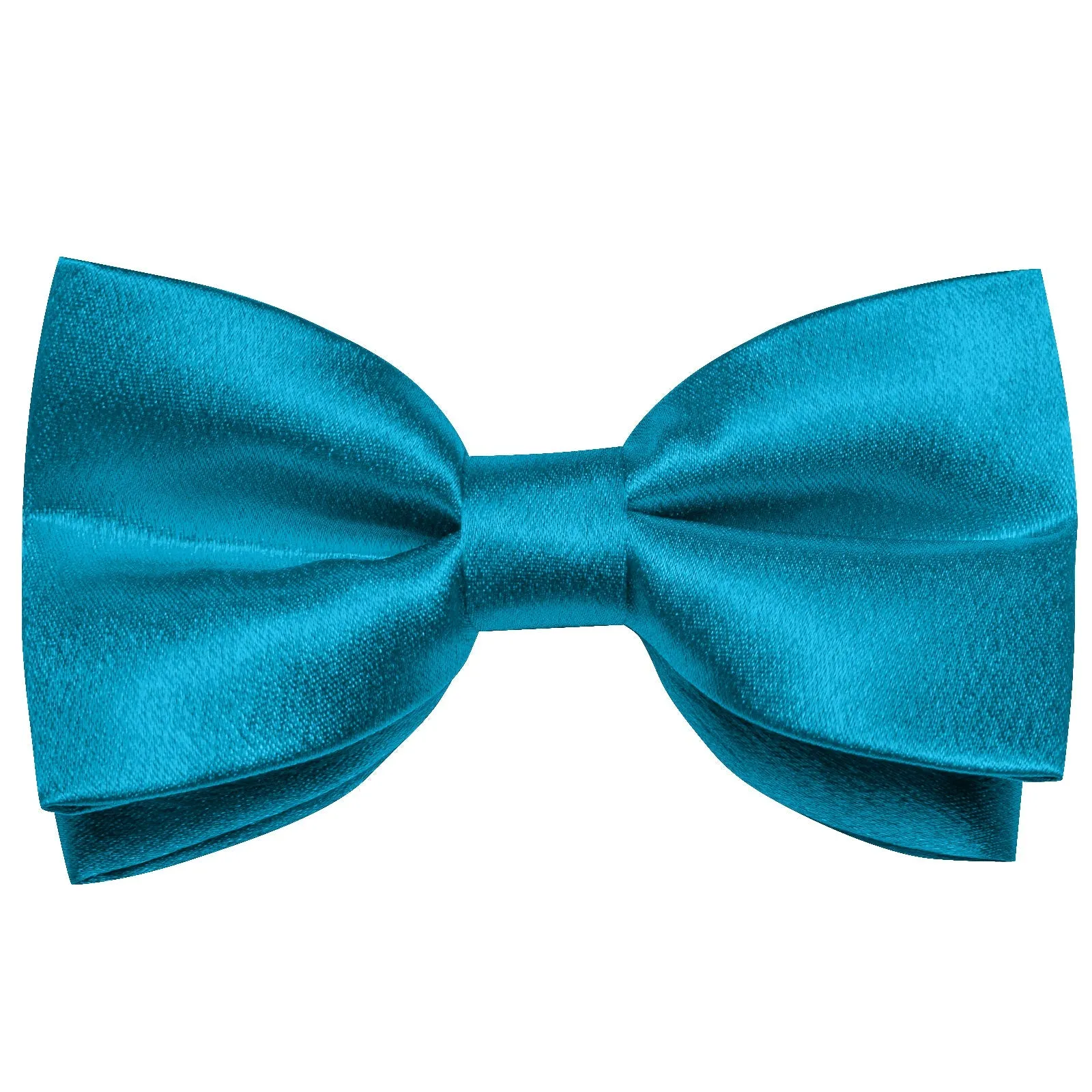 Classic Blue Solid Shining Silk Men Vest Necktie Bow Tie Handkerchief Cufflinks Set sold by Ties2You product image thumbnail 2