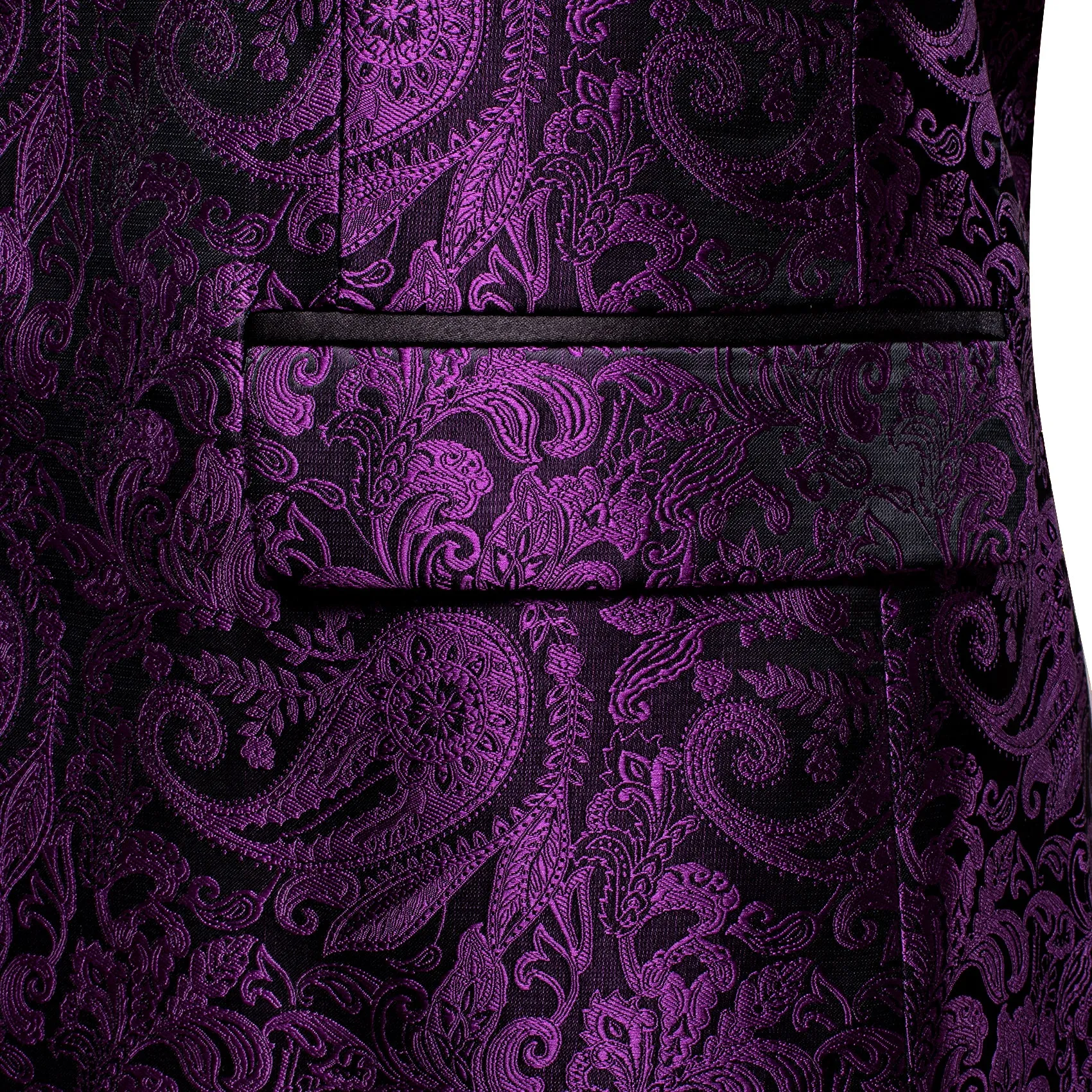 Luxury Purple Paisley Men's Suit Set sold by Ties2You product image thumbnail 5