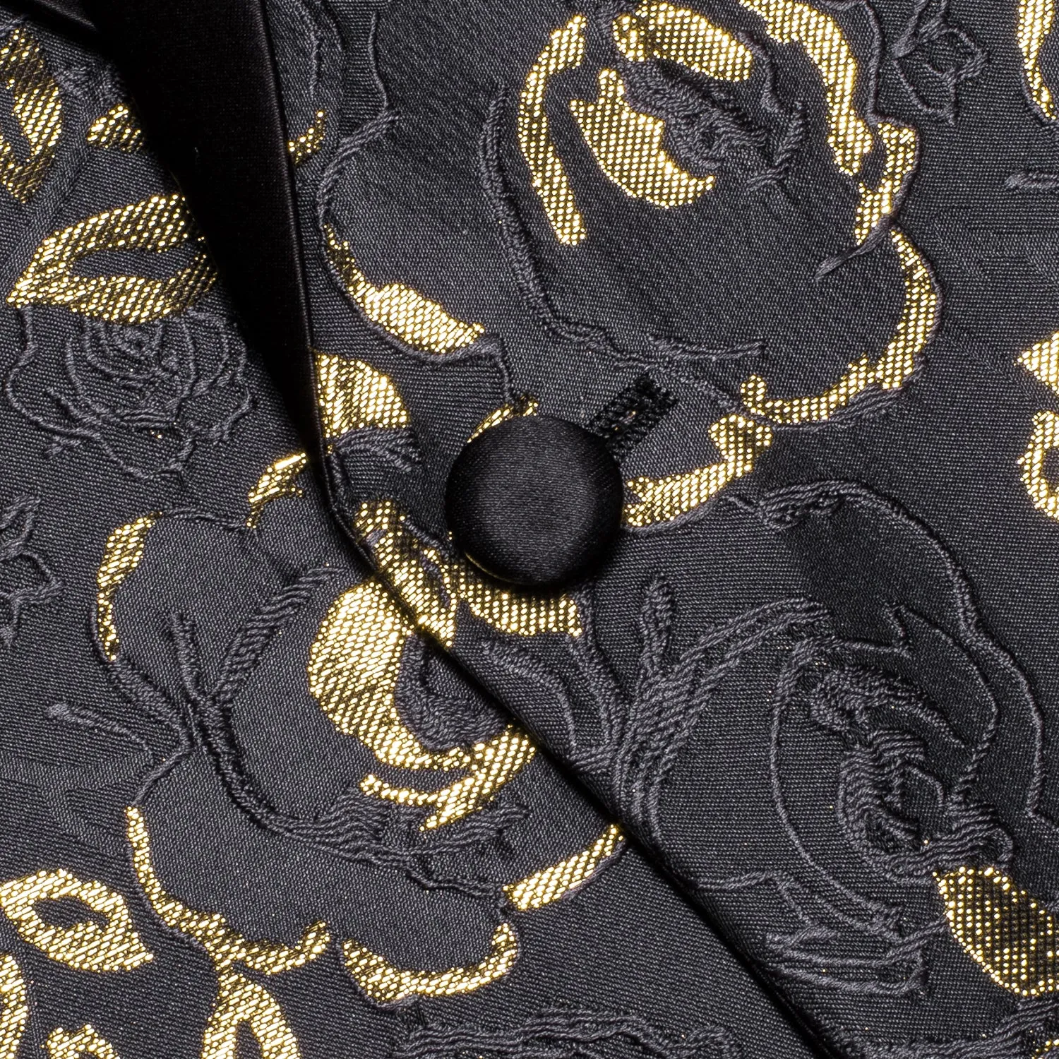 Luxury Black Golden Rose Floral Men's Suit Set sold by Ties2You product image thumbnail 4