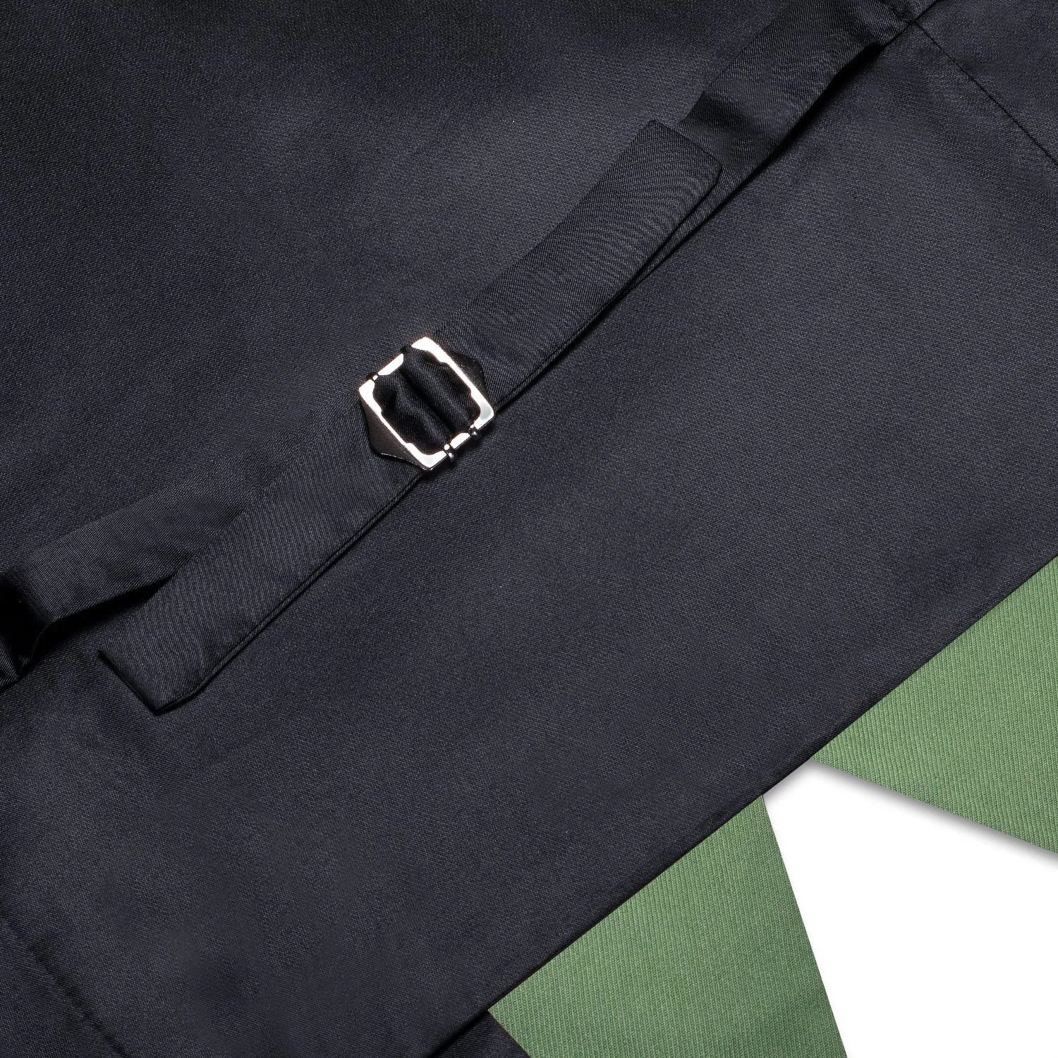 Ties2you Sage Green Vest Mens Solid Splicing Jacquard Waistcoat sold by Ties2You product image thumbnail 5