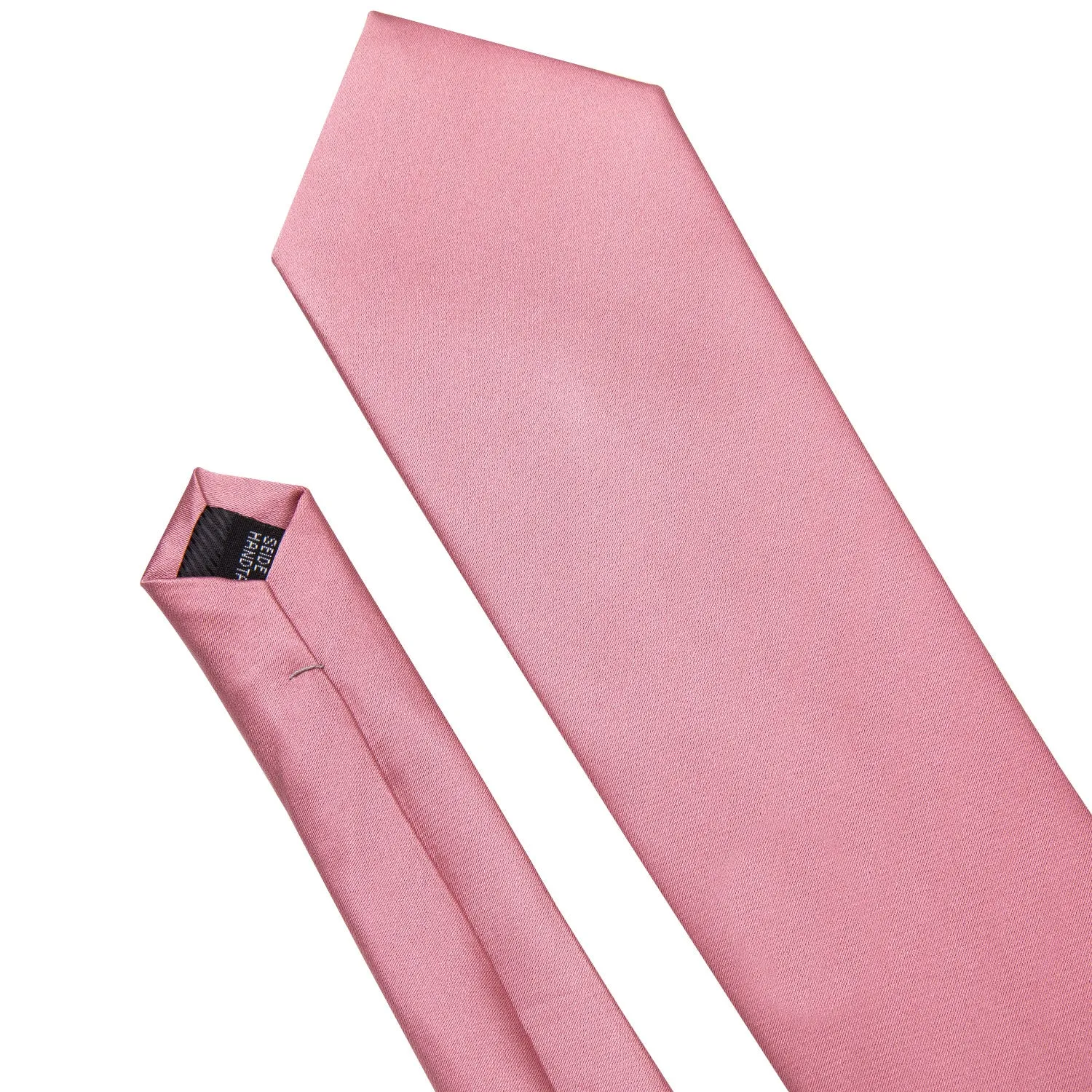 Flesh Pink Solid Necktie Pocket Square Cufflinks Set sold by Ties2You product image thumbnail 3