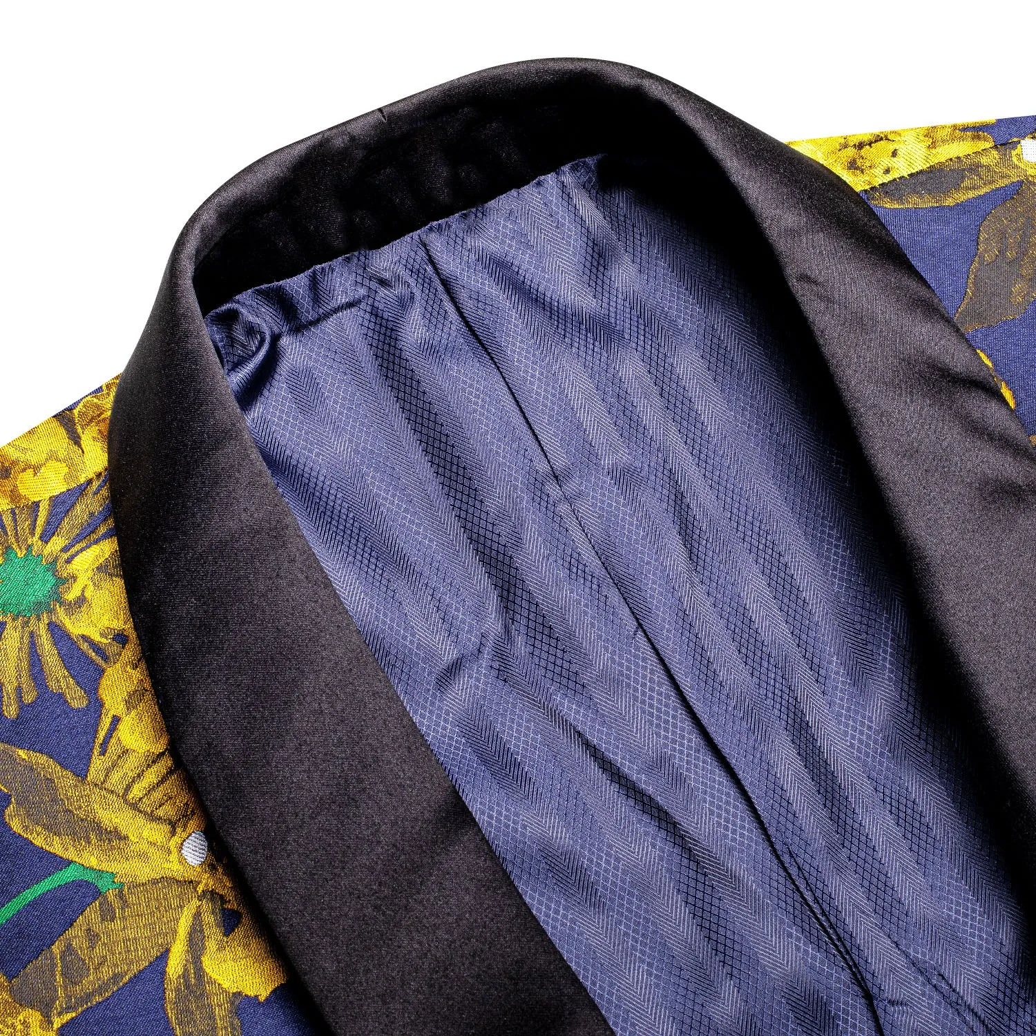 Blue Golden Embroidered Floral Men's Suit for Party sold by Ties2You product image thumbnail 3