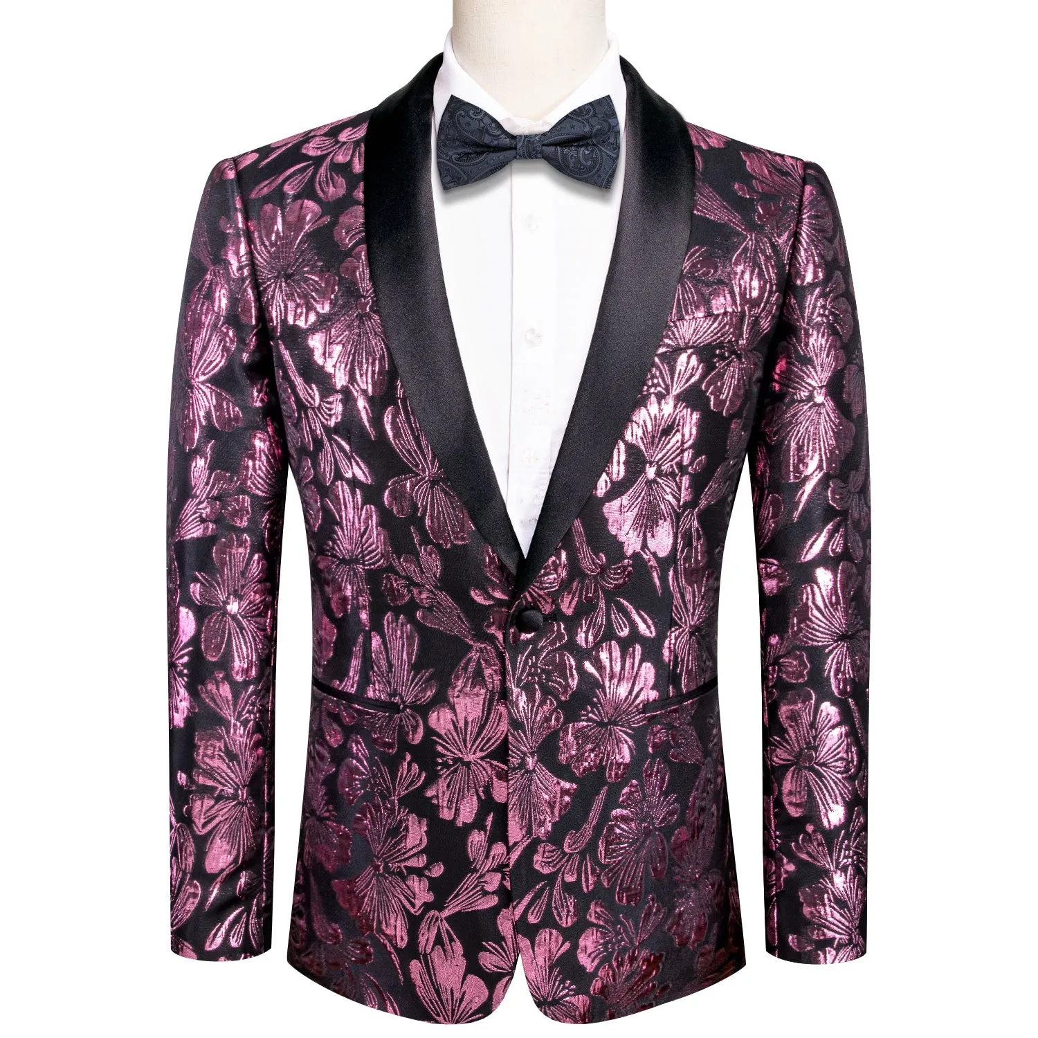 Luxury Pink Floral Men's Suit Set sold by Ties2You