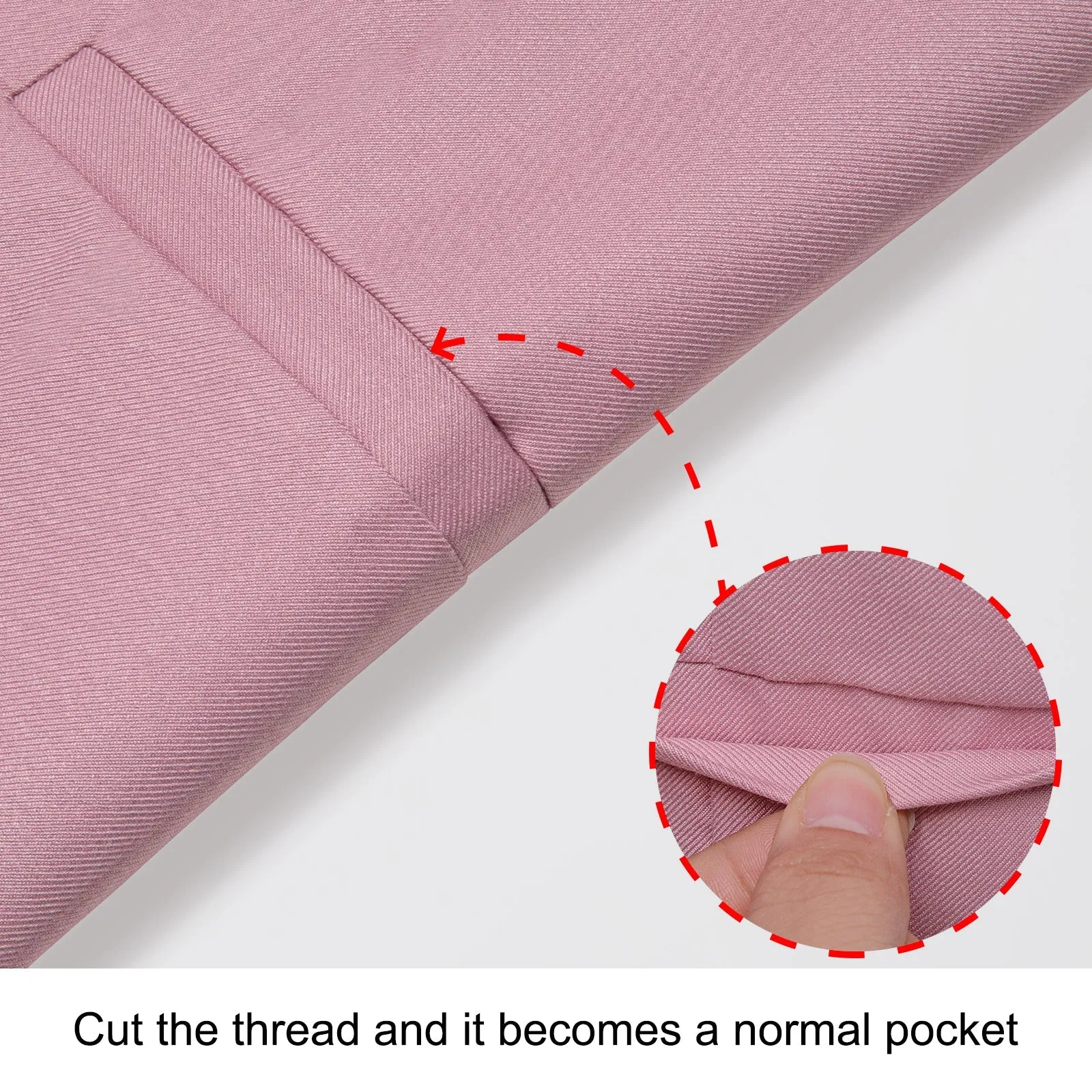 Pink Solid Silk Men's Classic Vest sold by Ties2You product image thumbnail 5