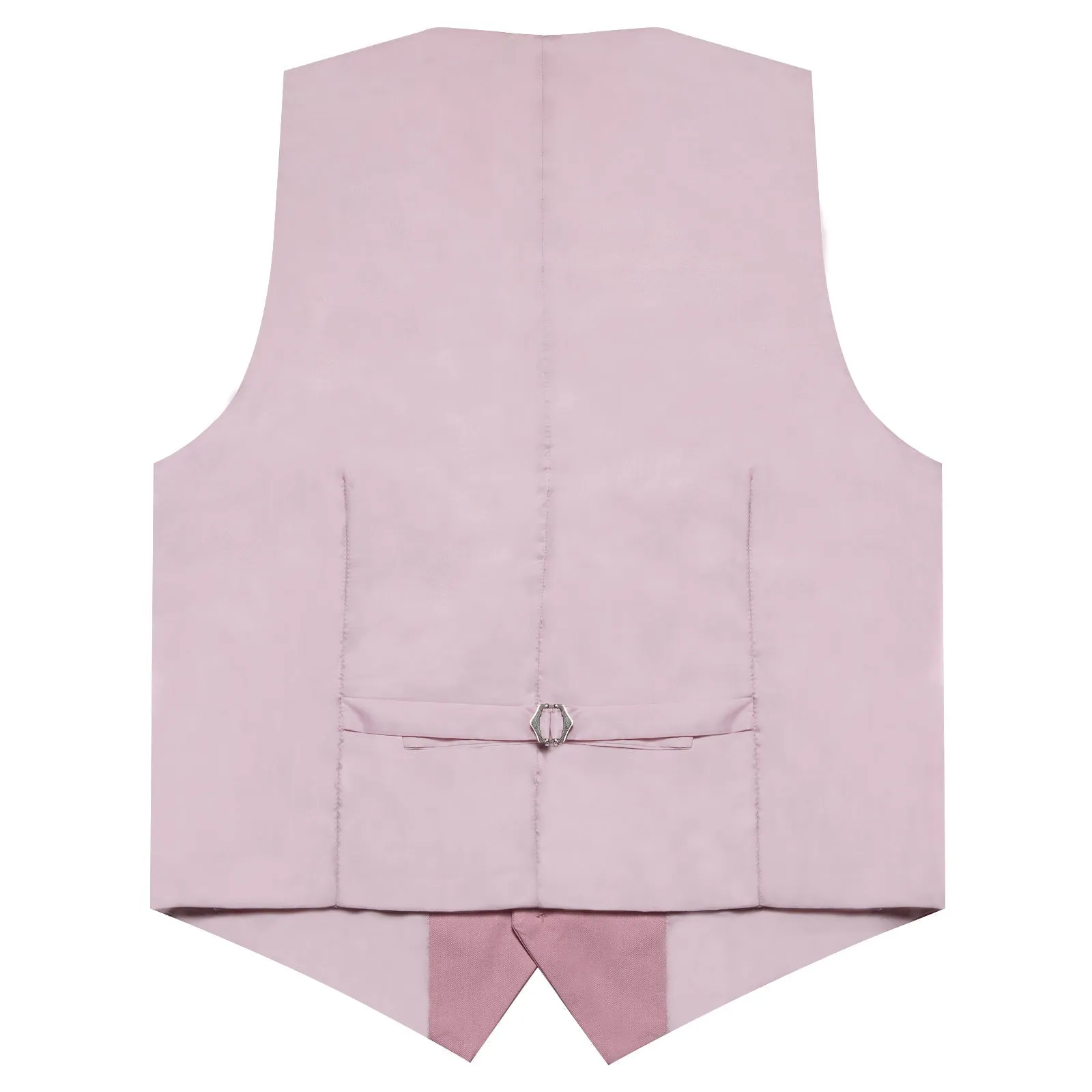 Pink Solid Silk Men's Classic Vest sold by Ties2You product image thumbnail 3
