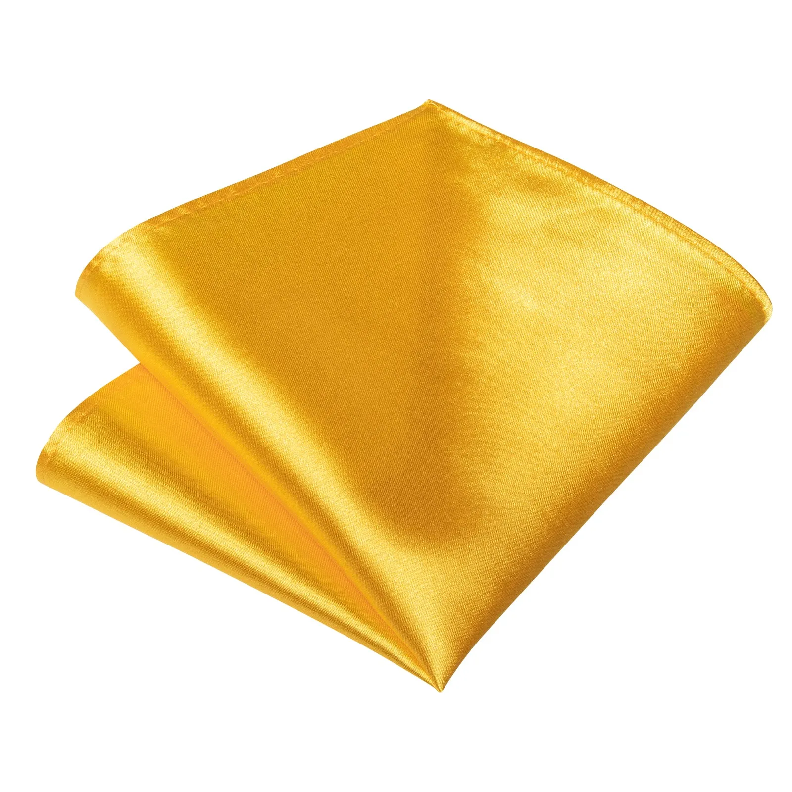 2PCS Golden Satin Solid Men's Necktie Hanky Tie Set sold by Ties2You product image thumbnail 5