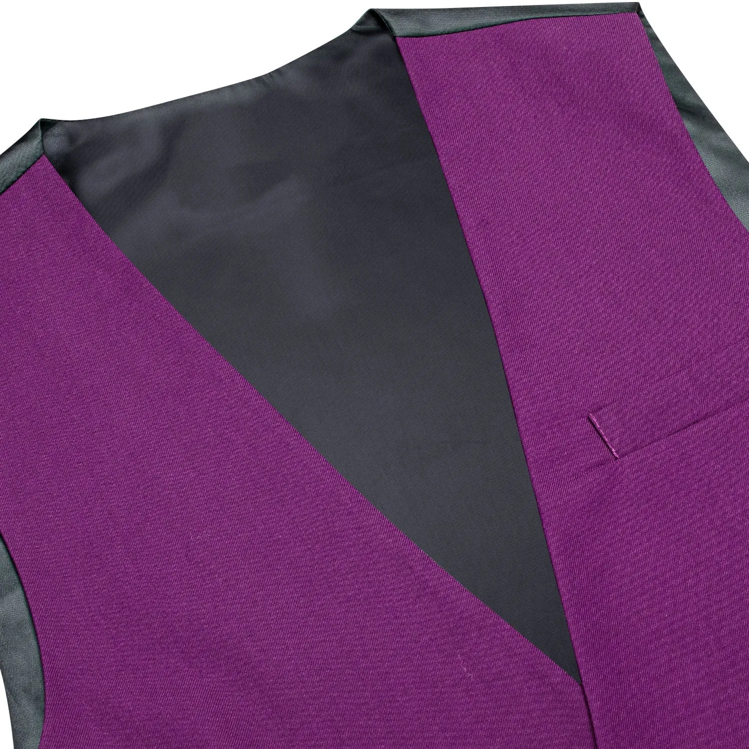 Purple Cotton Solid Splicing Jacquard Men's Vest sold by Ties2You product image thumbnail 4