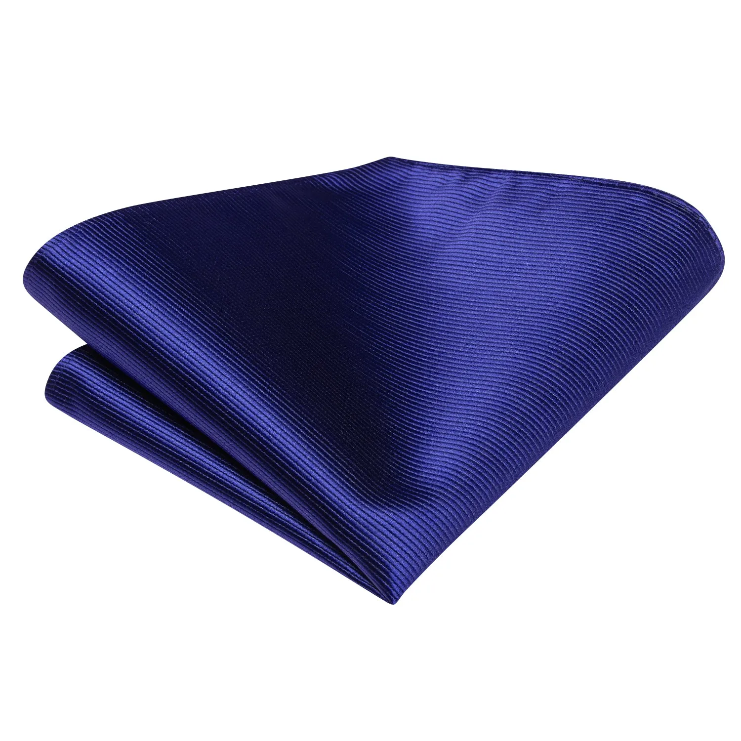 Royal Blue Striped Self-tied Bow Tie Pocket Square Cufflinks Set sold by Ties2You product image thumbnail 5