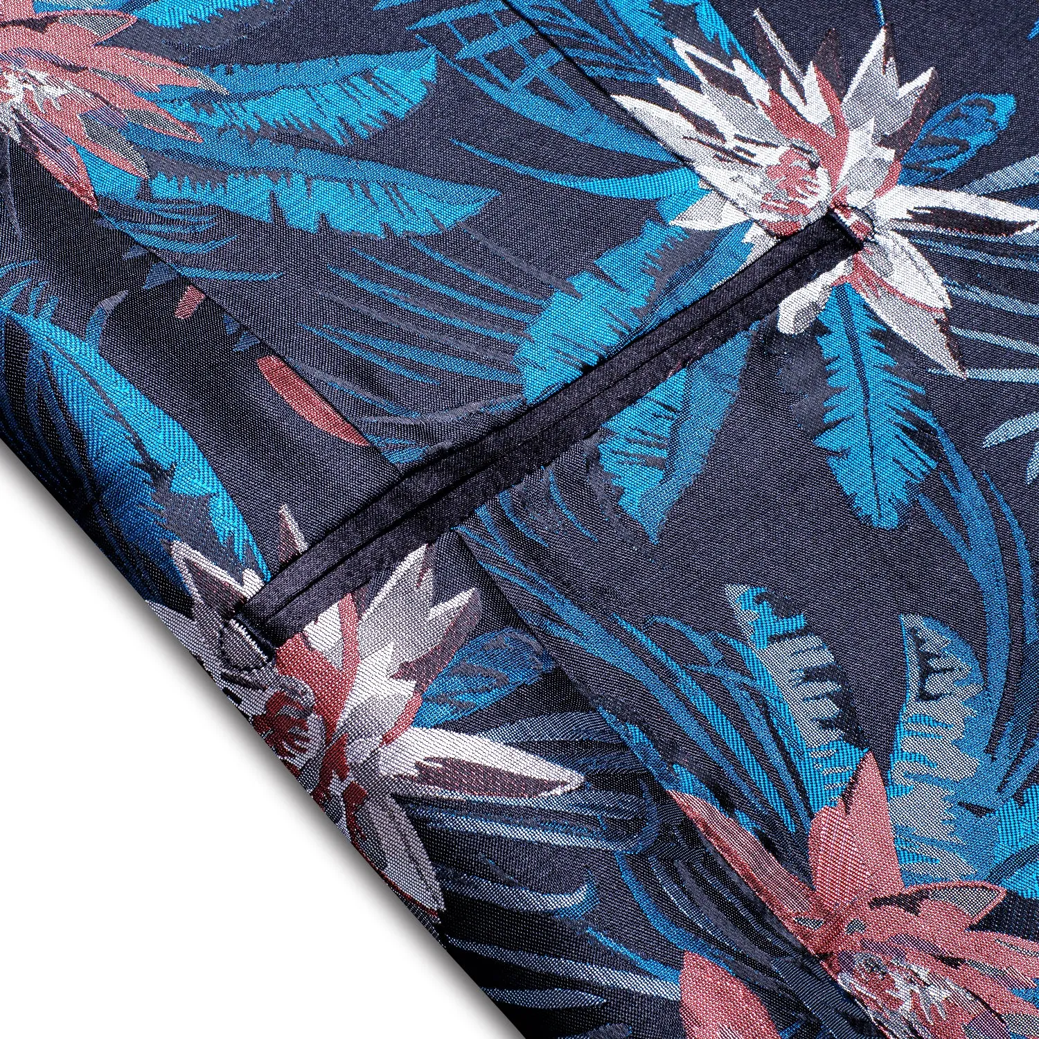 Black Blue White Epiphyllum Floral Men's Suit for Party sold by Ties2You product image thumbnail 4