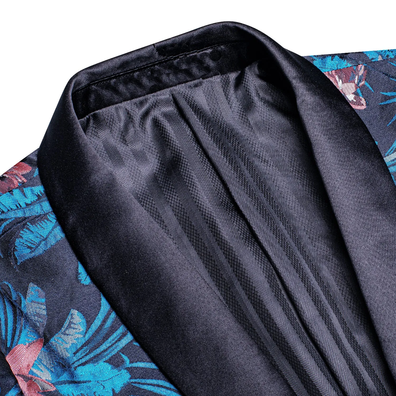 Black Blue White Epiphyllum Floral Men's Suit for Party sold by Ties2You product image thumbnail 2