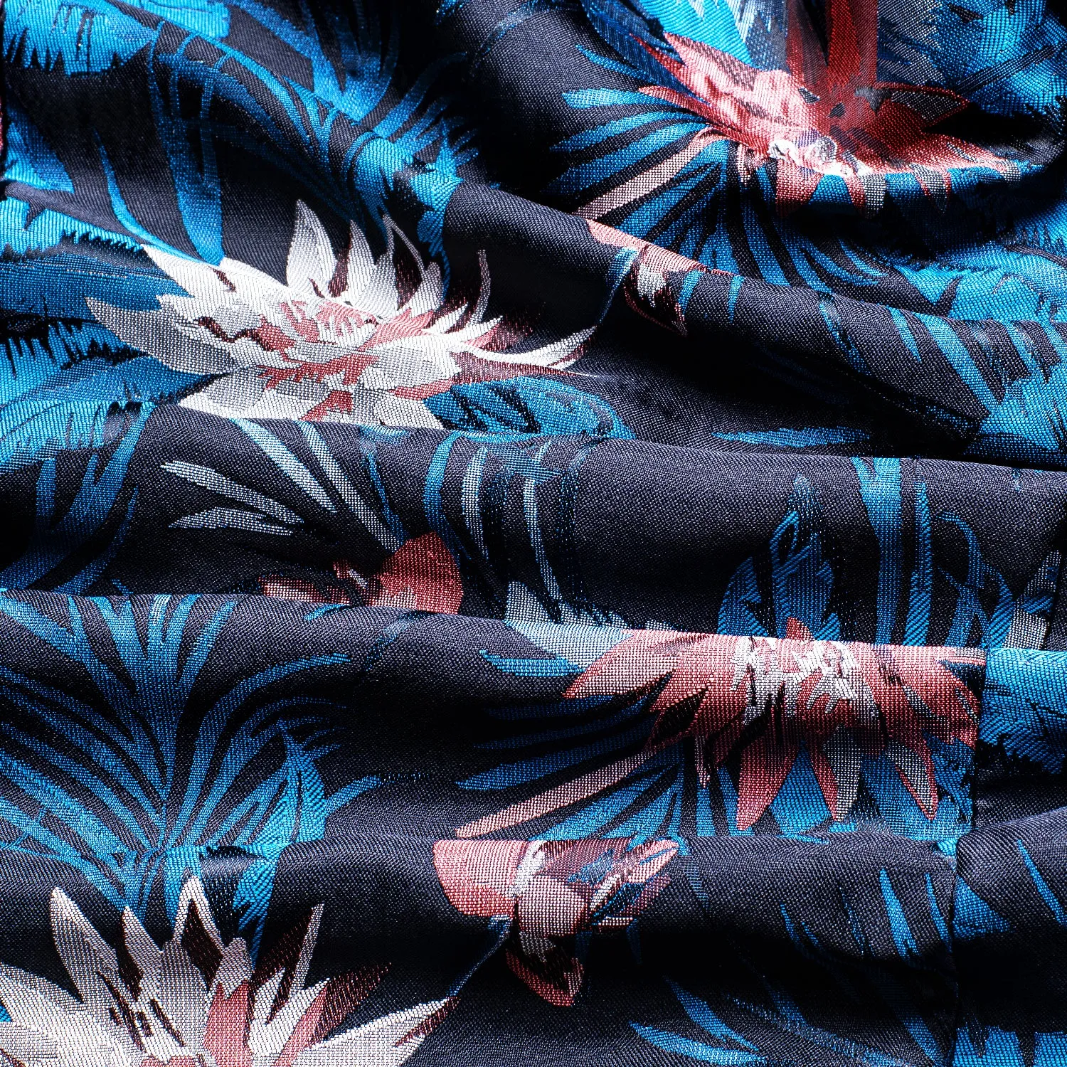 Black Blue White Epiphyllum Floral Men's Suit for Party sold by Ties2You product image thumbnail 5