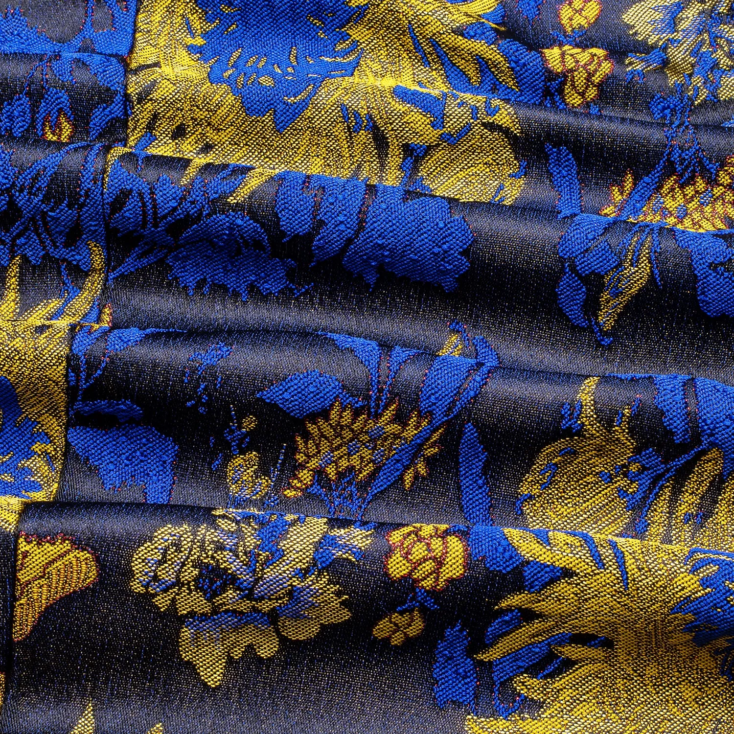 Ties2you Men's Suit Black Yellow Blue Sunflower Floral Suit For Party sold by Ties2You product image thumbnail 5