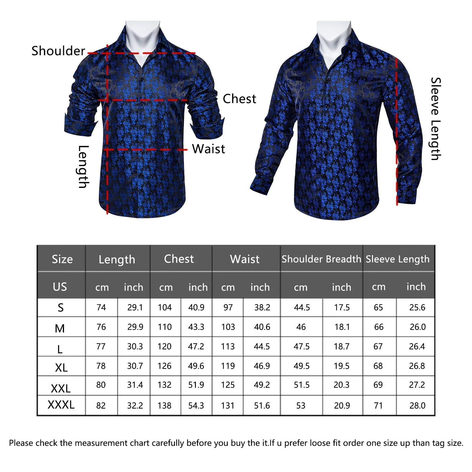 Splicing Style Black with Grey Plaid Edge Men's Solid Long Sleeve Shirt sold by Ties2You product image thumbnail 5