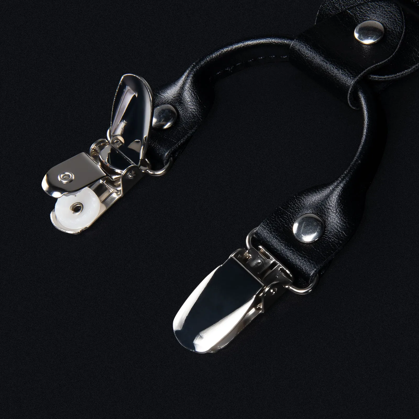 Lake Blue Black Paisley Y Back Brace Clip-on Men's Suspender with Bow Tie Set sold by Ties2You product image thumbnail 5