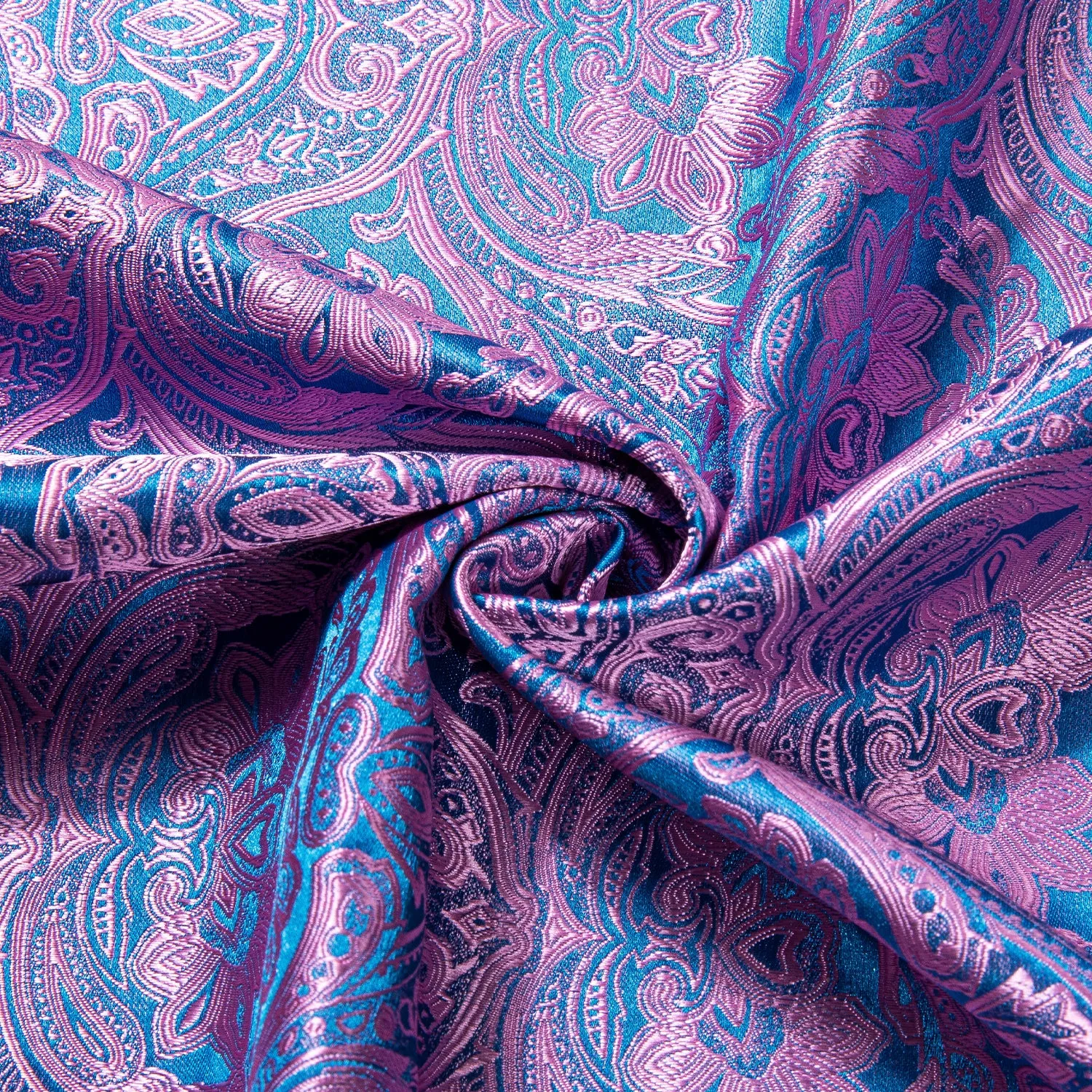 Ties2you Mens Lavender Dress Shirt Paisley Silk Long Sleeve Button Down Caual Shirts sold by Ties2You product image thumbnail 5