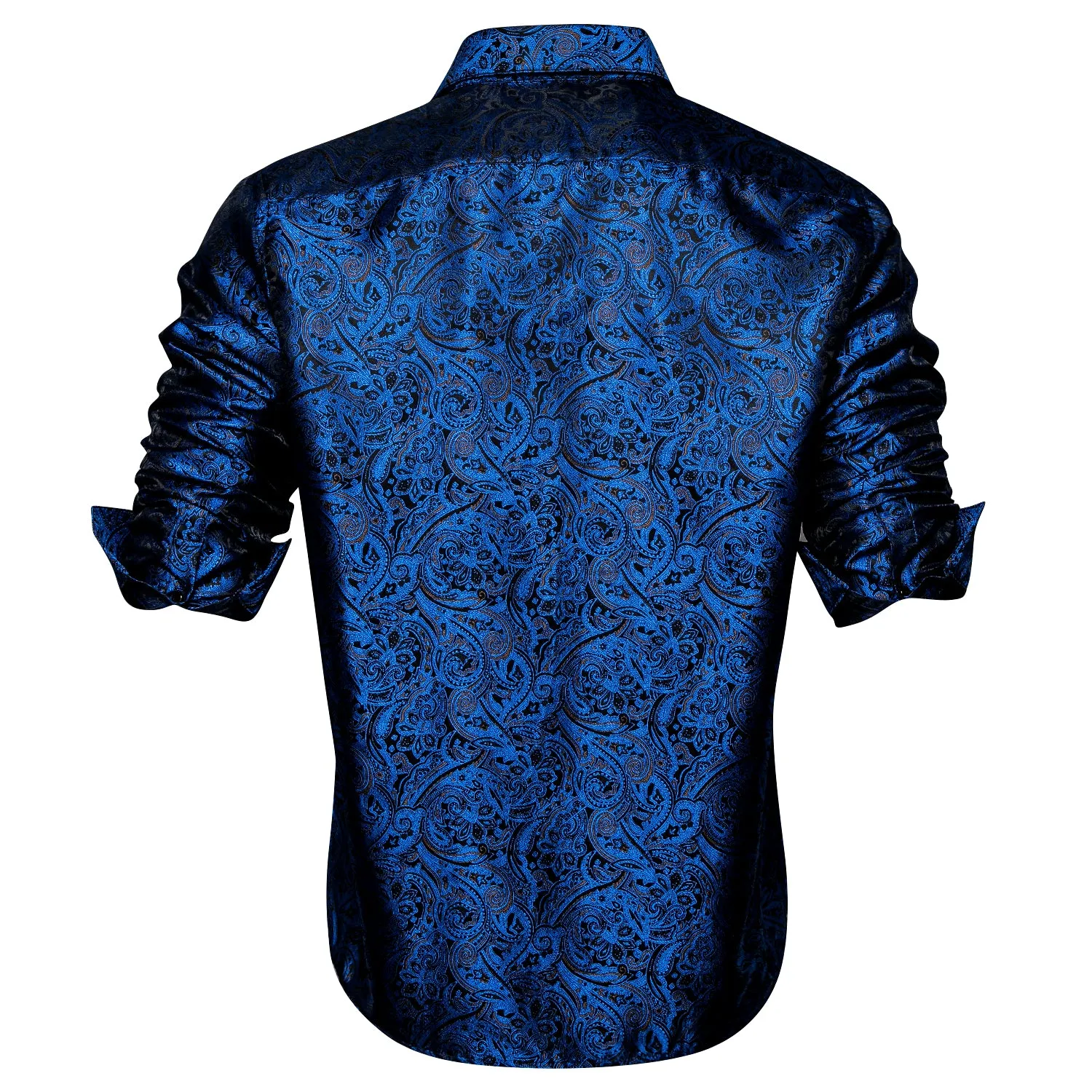 Blue Paisley Men's Long Sleeve Shirt sold by Ties2You product image thumbnail 2