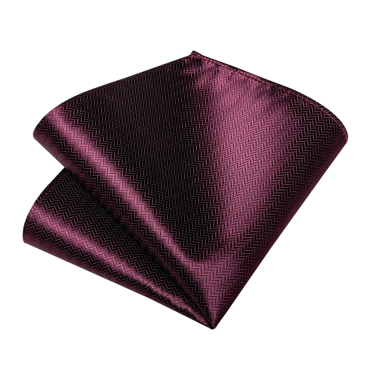 Ties2you Burgundy Tie for Men Striped Silk Tie Hanky Cufflinks Set sold by Ties2You product image thumbnail 5