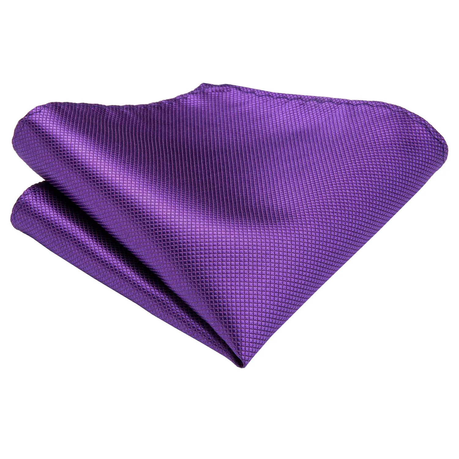Purple Solid Silk Ascot Cravat Pocket Square Cufflinks Set sold by Ties 2 You product image thumbnail 4