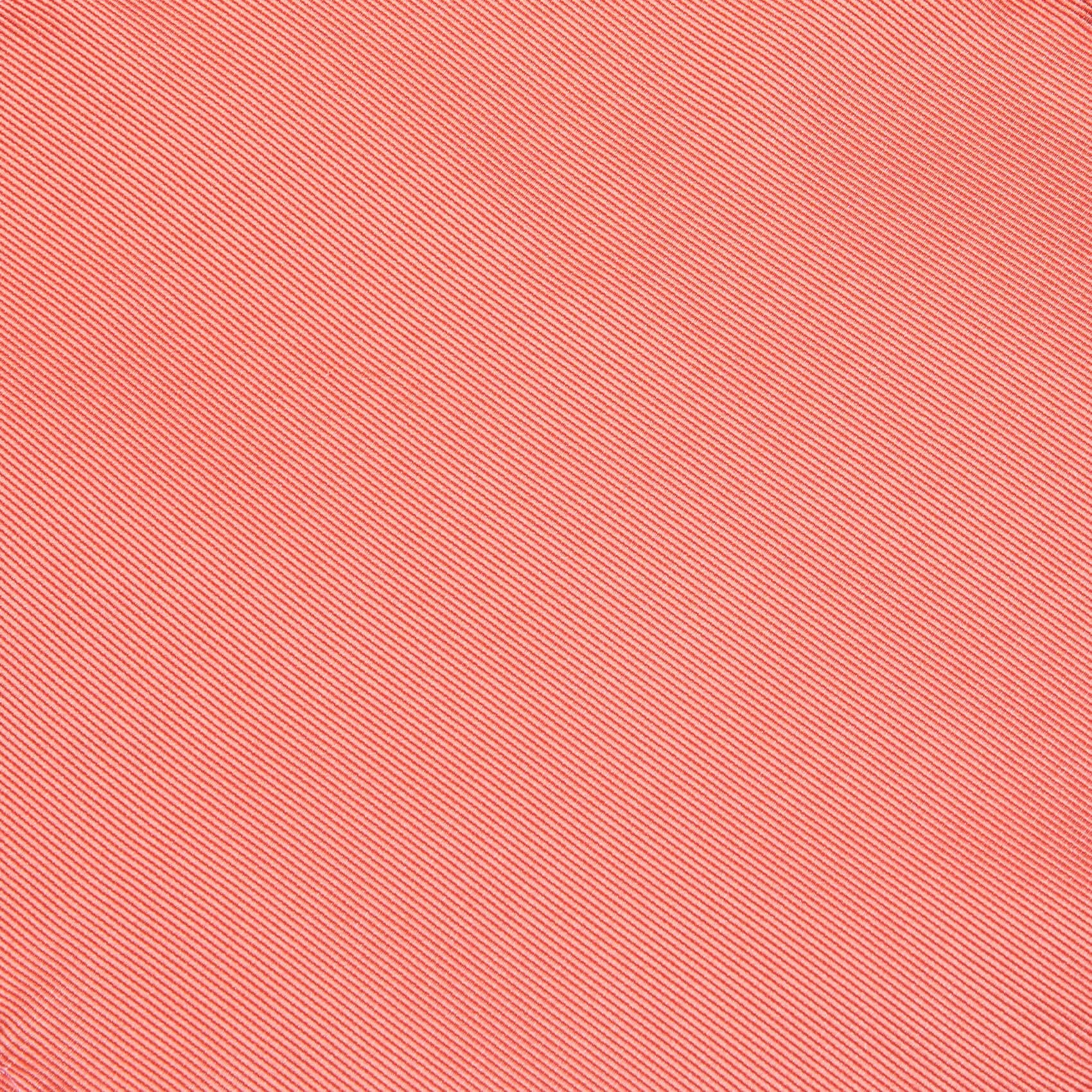 Ties2you Silk Men's Tie Coral Red Solid Tie Pocket Square Cufflinks Set Classic sold by Ties2You product image thumbnail 5