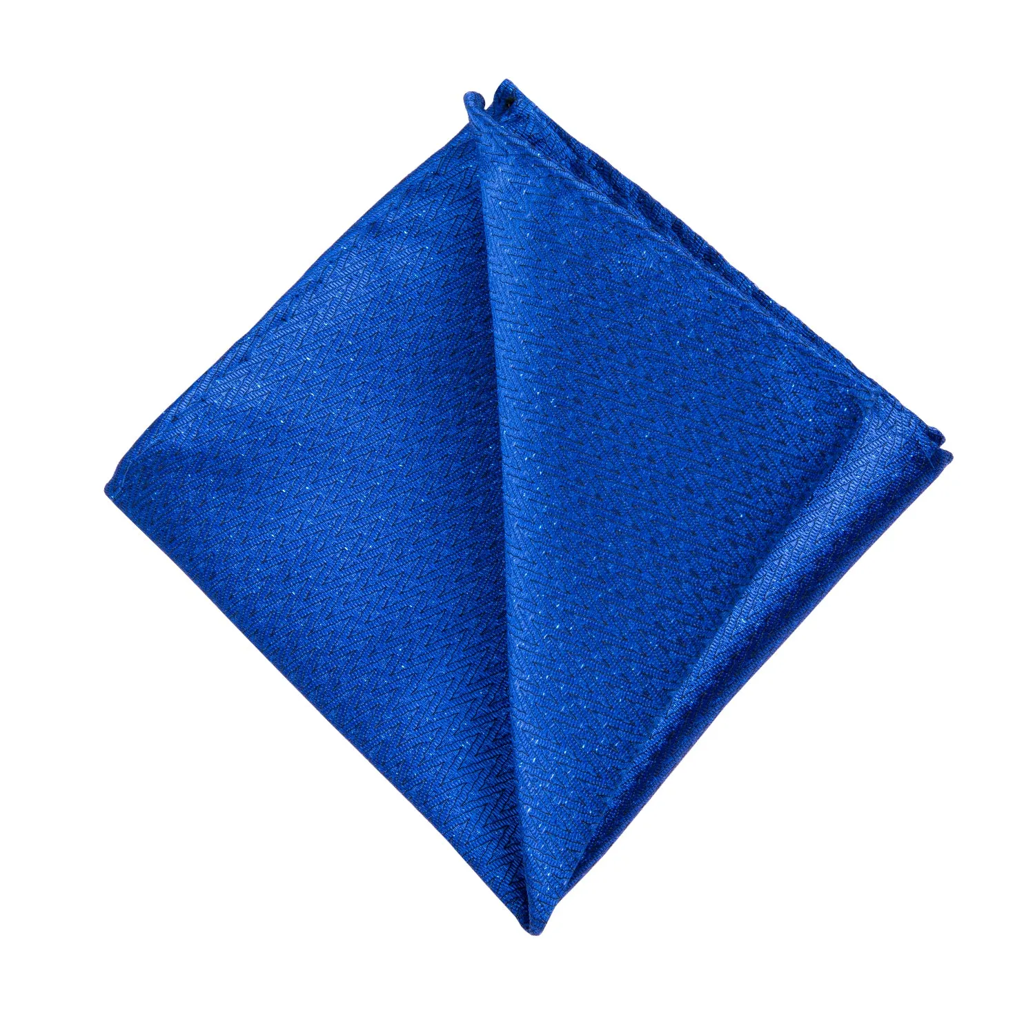 Blue Solid Silk Fabric Men's Tie Hanky Cufflinks Set 8cm sold by Ties2You product image thumbnail 4