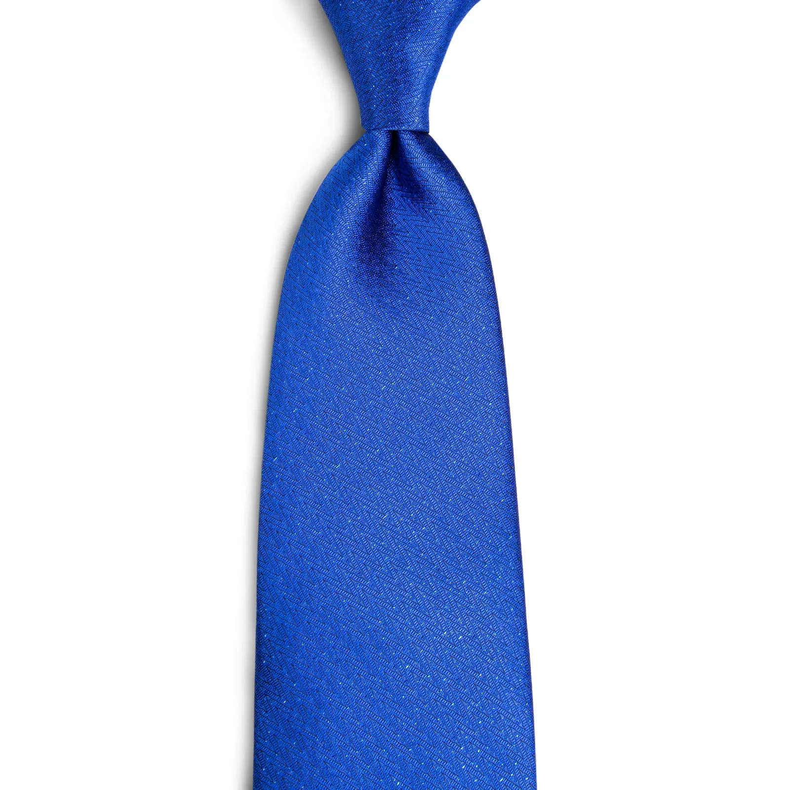 Blue Solid Silk Fabric Men's Tie Hanky Cufflinks Set 8cm sold by Ties2You product image thumbnail 5