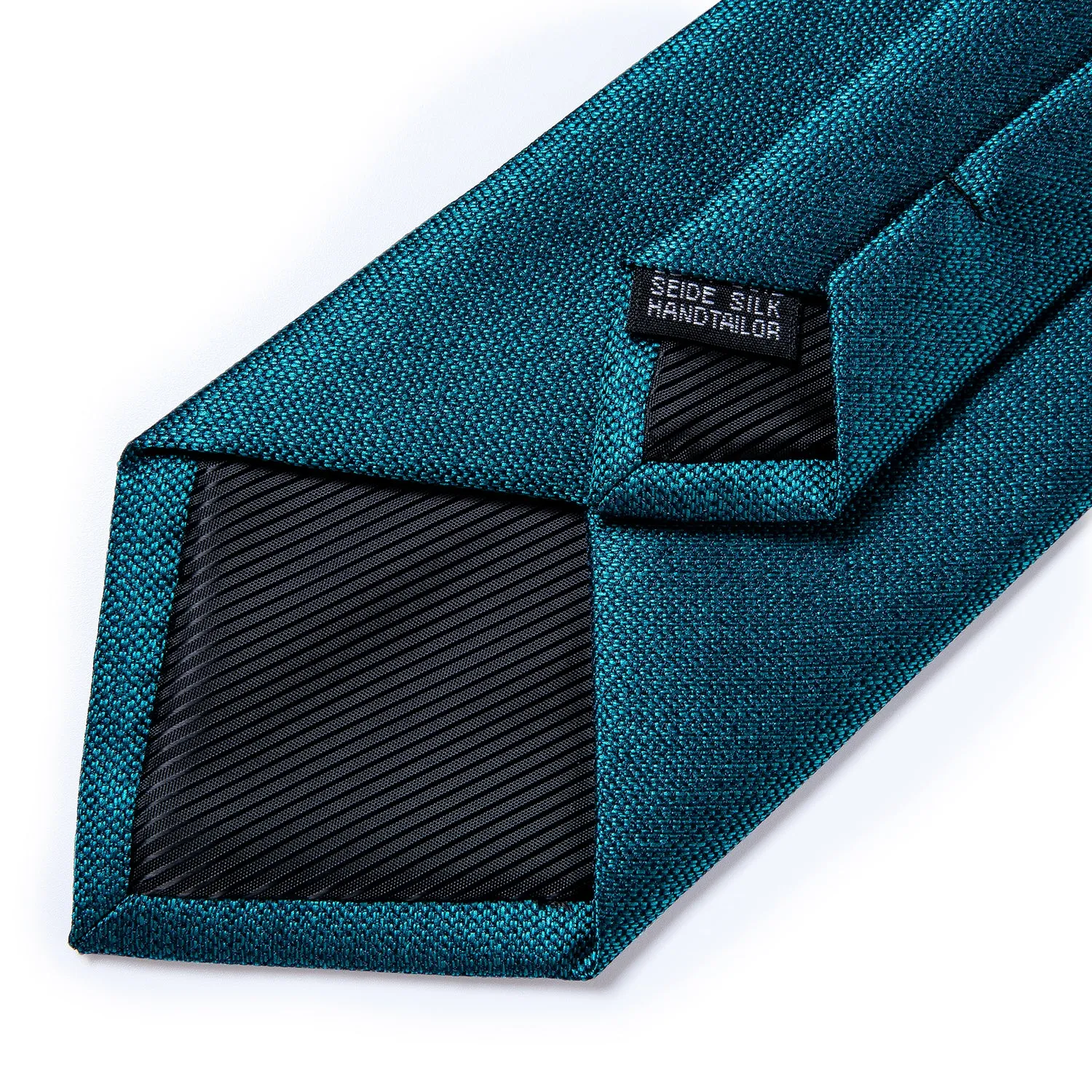 Green Solid Tie Pocket Square Cufflinks Set 8cm sold by Ties2You product image thumbnail 5