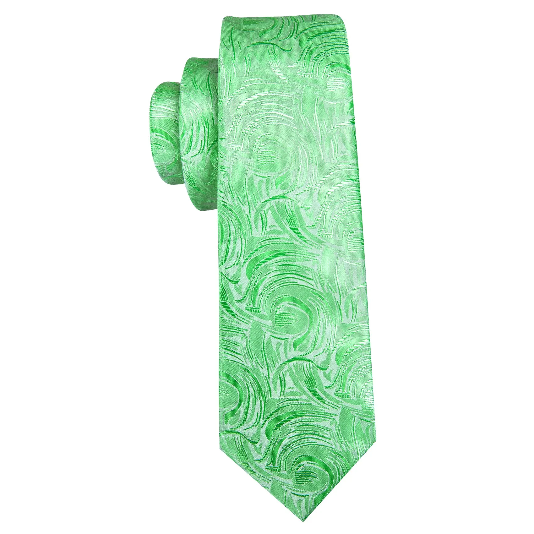 Turquoise Green Novelty Men's Necktie Hanky Cufflinks Set sold by Ties2You product image thumbnail 5