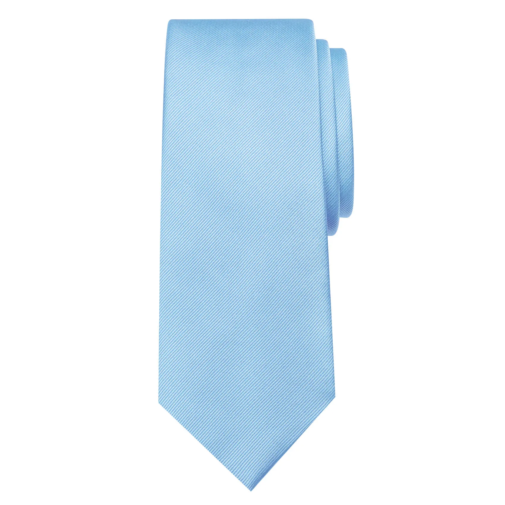 Ties2you Sky Blue Solid Necktie Mens Silk Tie Pocket Square Cufflinks Set sold by Ties2You product image thumbnail 2