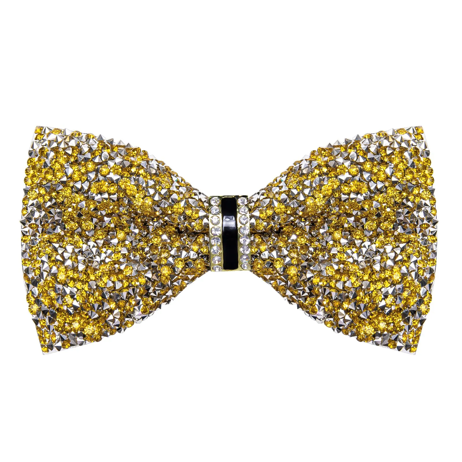 Ties2you Men's Gold Pre-tied Tuxedo Bowtie Rhinestones Wedding Party Bow Tie sold by Ties2You product image thumbnail 4