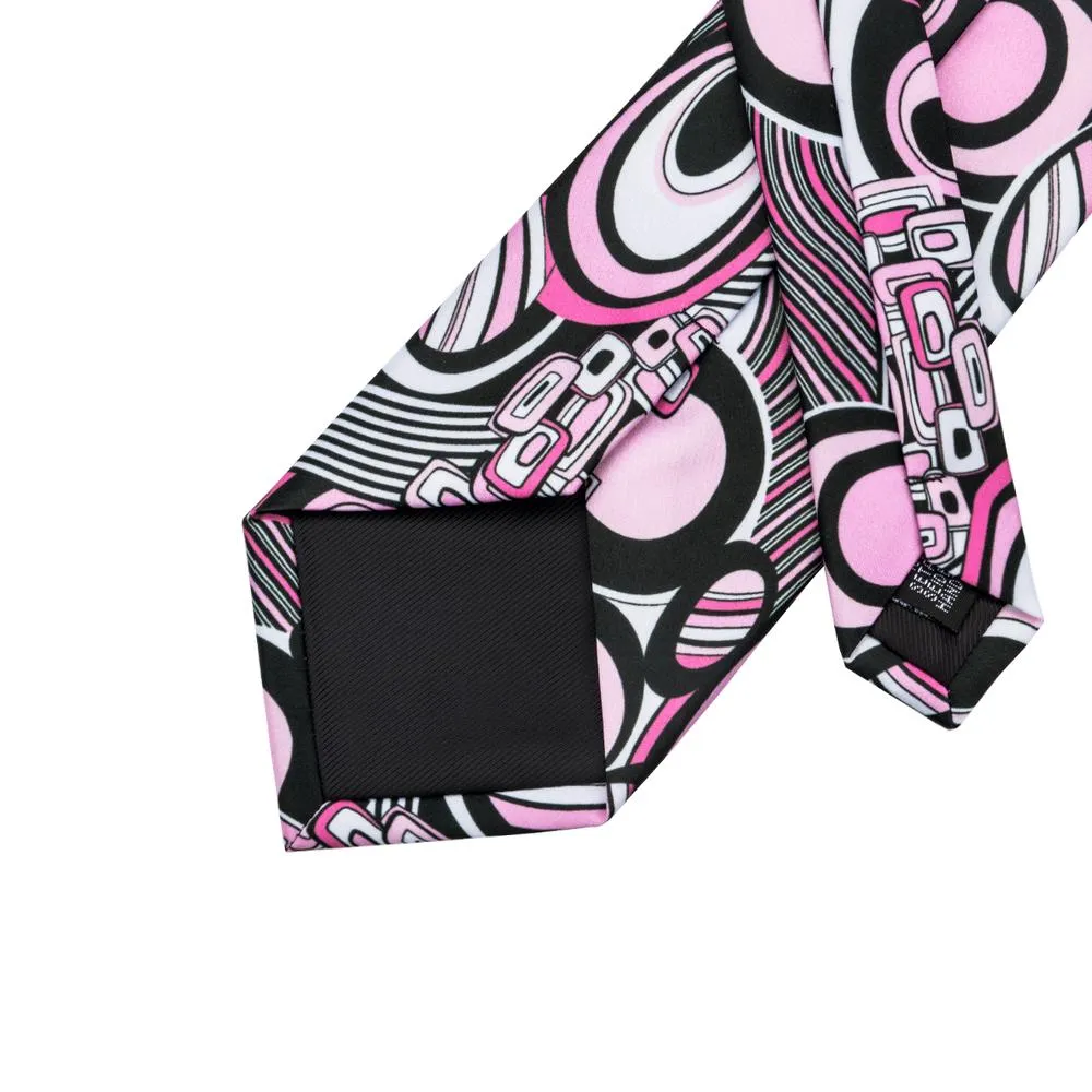 Ties2you Silk Suit Tie Novelty Pink Formal Necktie Handkercheif Cufflinks Set sold by Ties2You product image thumbnail 5