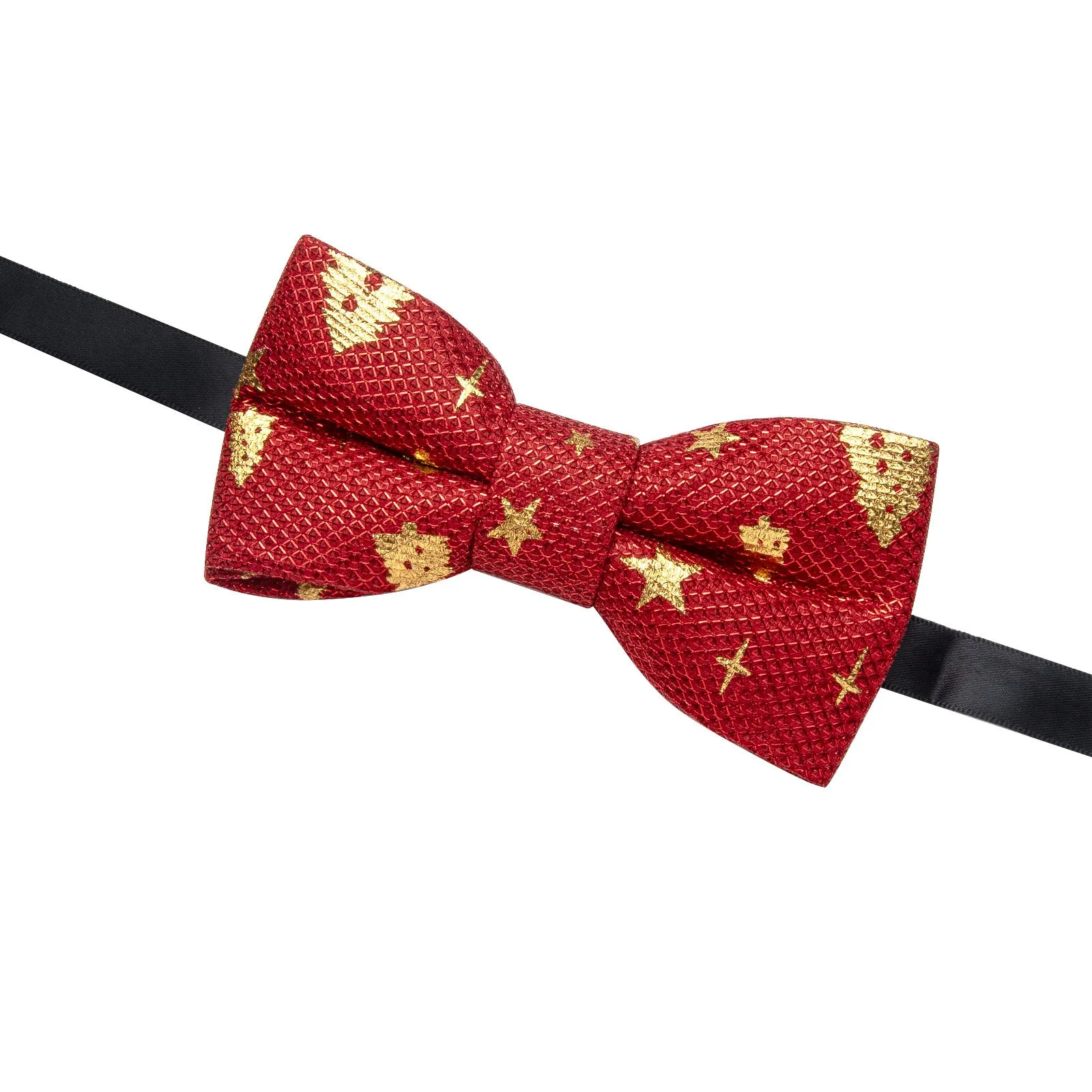 Ties2you Red Bow Tie for Men Holiday Tree Pre-tied Bowtie for Party sold by Ties2You product image thumbnail 2