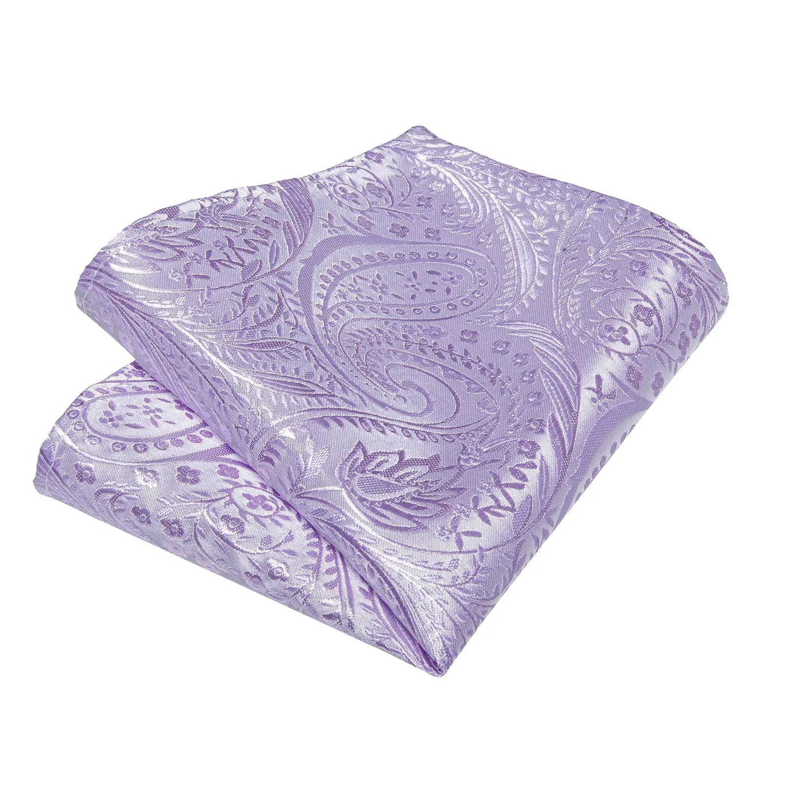 Ties2you Men's Floral Lavender Bowtie Self-tie Bow Tie Wedding Pocket Square Cufflinks Set sold by Ties2You product image thumbnail 3