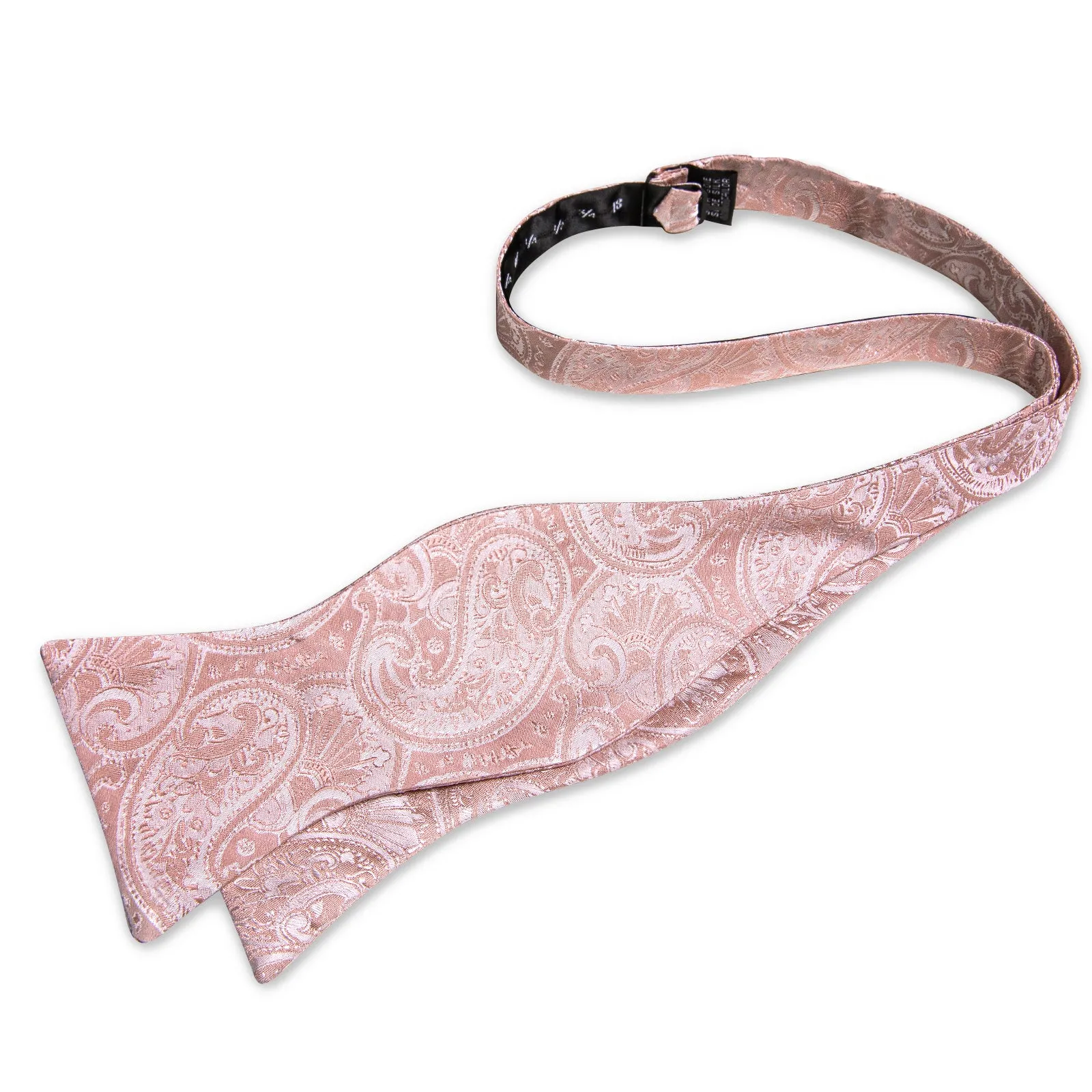 Ties2you Men's Blush Floral Tuxedo Bowtie Self-tie Wedding Bow Tie Hanky Cufflinks Set sold by Ties2You product image thumbnail 4