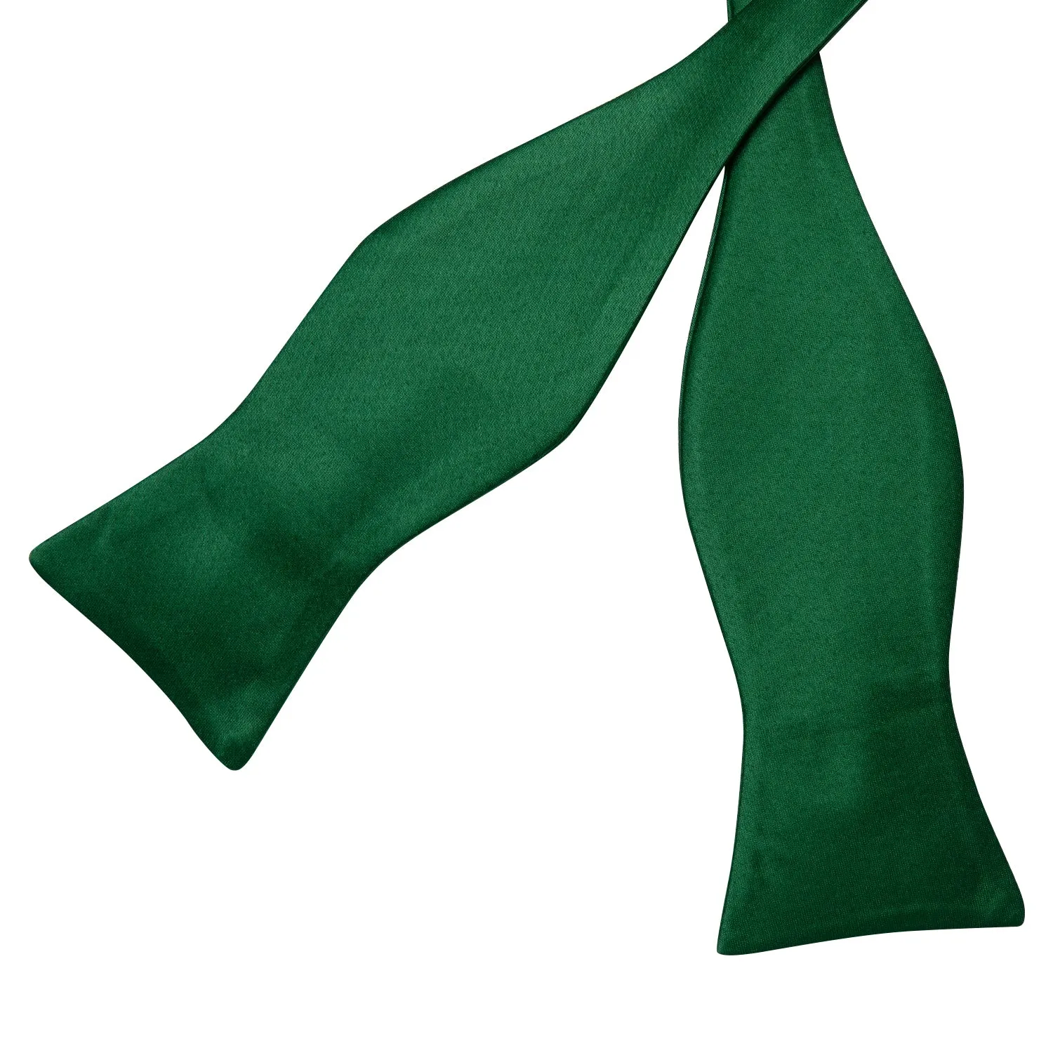 Ties2you Emerald Green Self-tie Bowtie Solid Formal Bowtie Pocket Square Cufflinks Set sold by Ties2You product image thumbnail 4