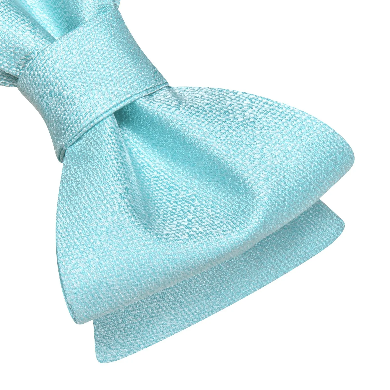 Ties2you Turquoise Bowtie Pre-tied Solid Tuxedo Bow Tie Pocket Square Cufflinks Set sold by Ties2You product image thumbnail 4
