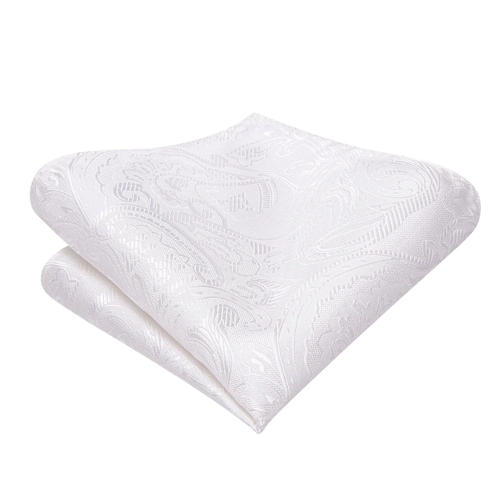 Ties2you White Floral Bow Ties Self-tie Tuxedo Bowtie Pocket Square Cufflinks Set sold by Ties2You product image thumbnail 4