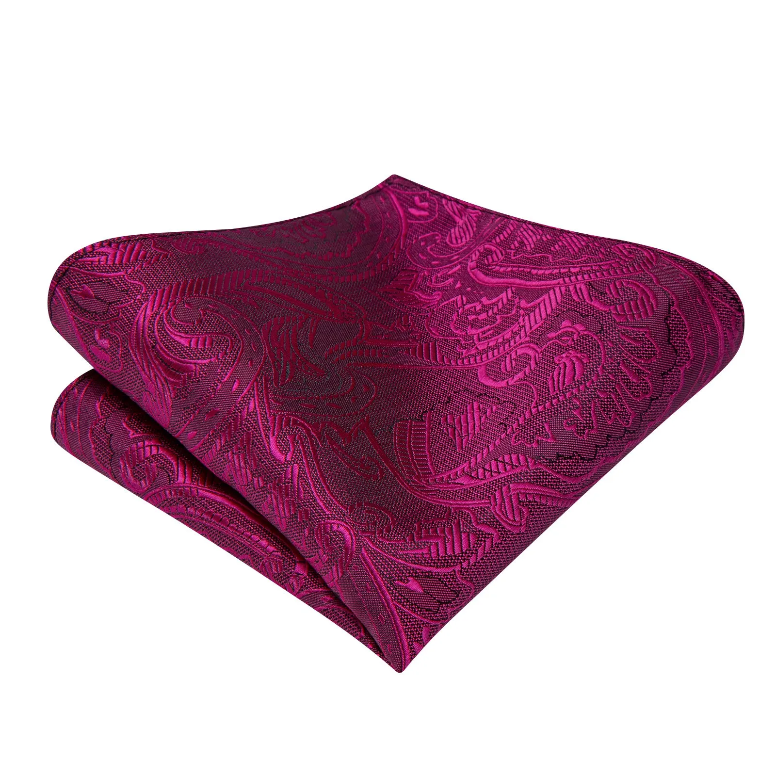 Ties2you Plum Floral Bow Ties Self-tie Tuxedo Bowtie Pocket Square Cufflinks Set sold by Ties2You product image thumbnail 3