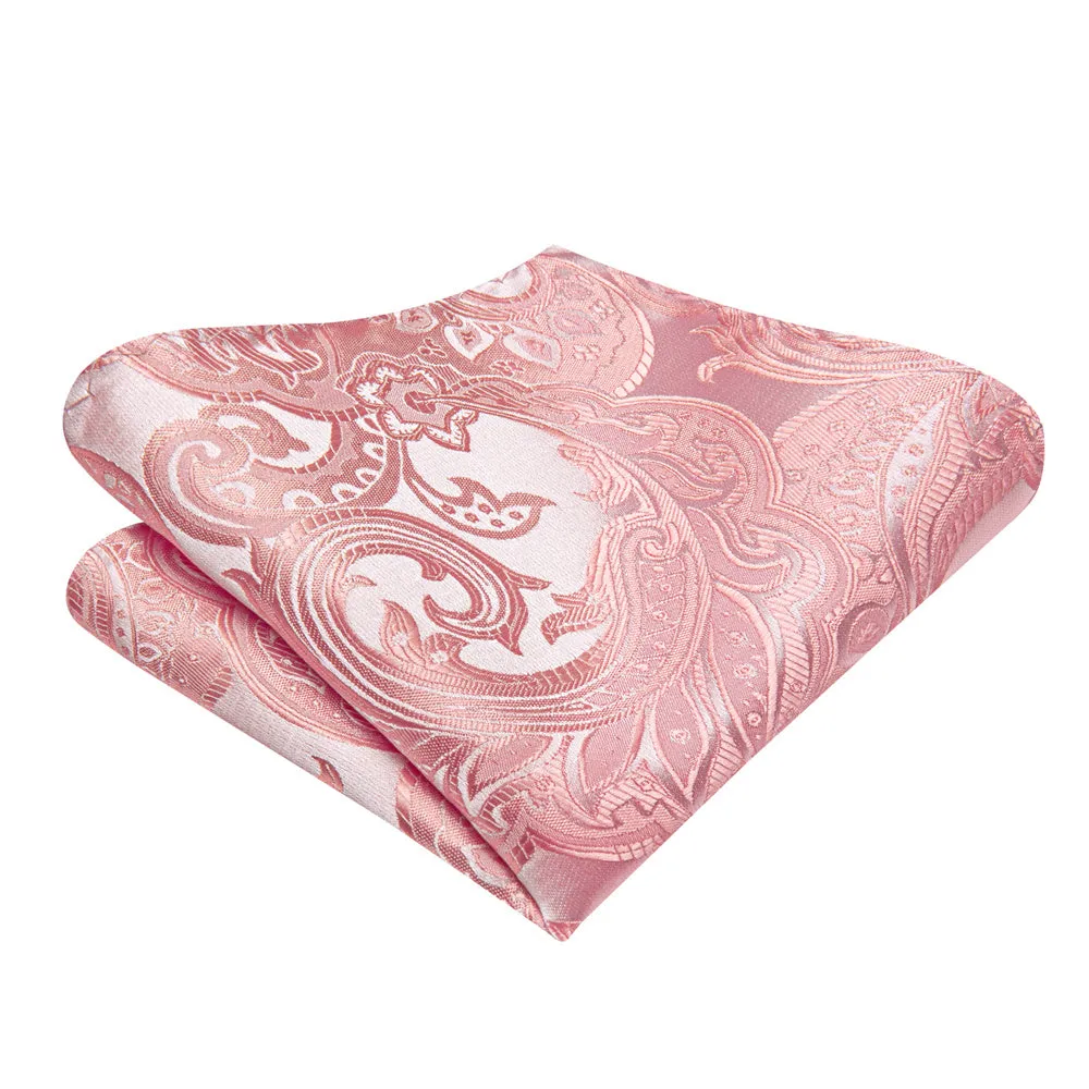 Ties2you Blush Floral Tuxedo Bowtie Self-tie Bow Tie Handkerchief Cufflinks Set sold by Ties2You product image thumbnail 4