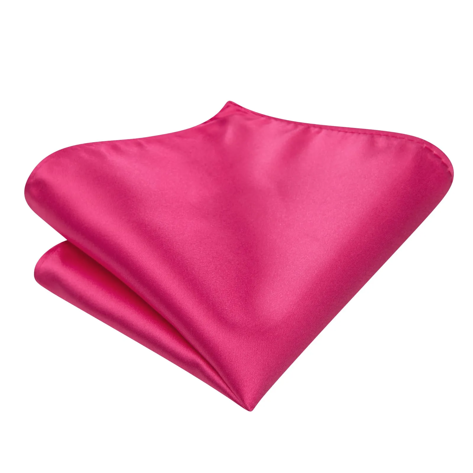 Ties2you Hot Pink Bowtie Pre-tied Solid Formal Tuxedo Bow Tie Handkerchief Cufflinks Set sold by Ties2You product image thumbnail 4