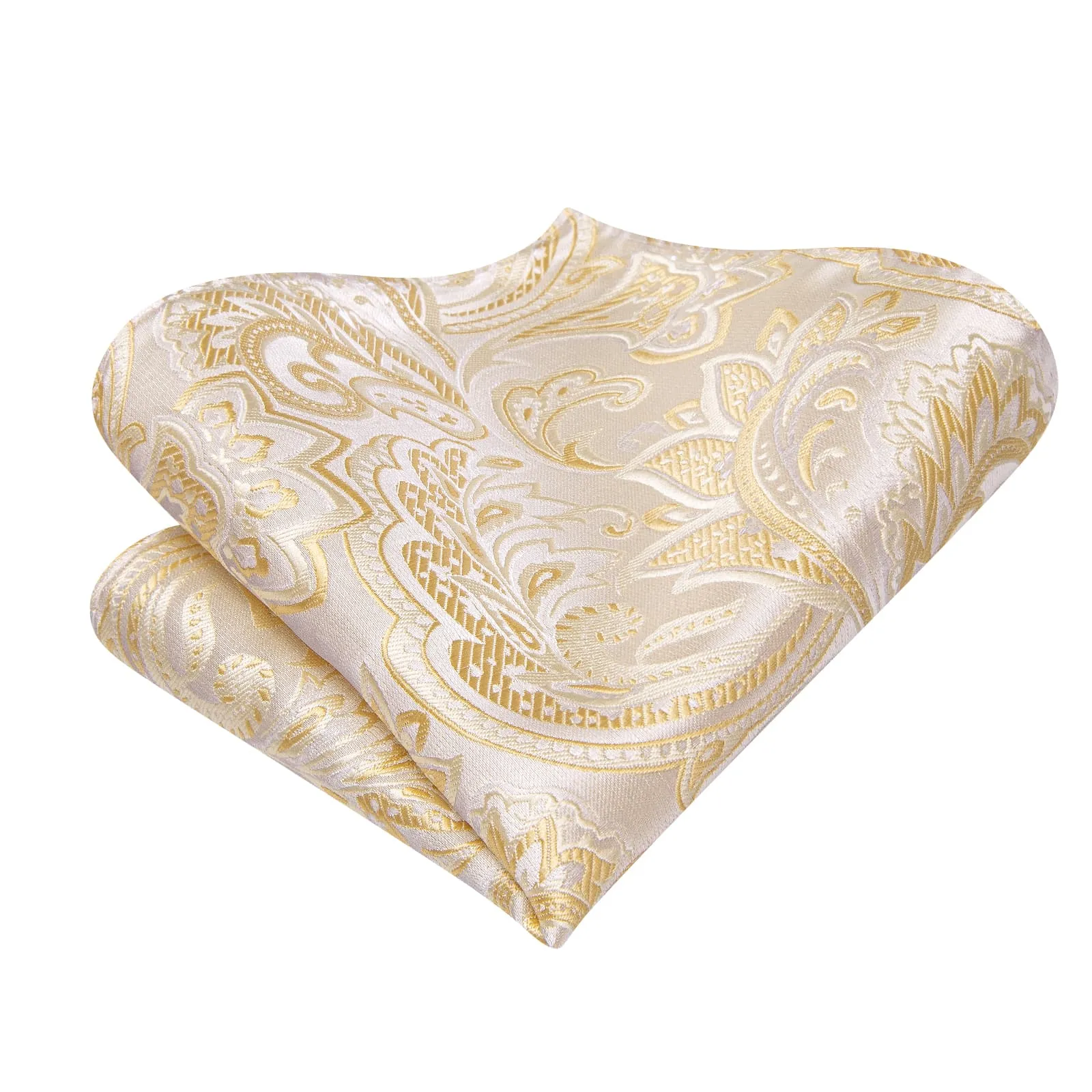 Ties2you Ivory Floral Bow Ties Self-tie Tuxedo Bowtie Pocket Square Cufflinks Set sold by Ties2You product image thumbnail 5