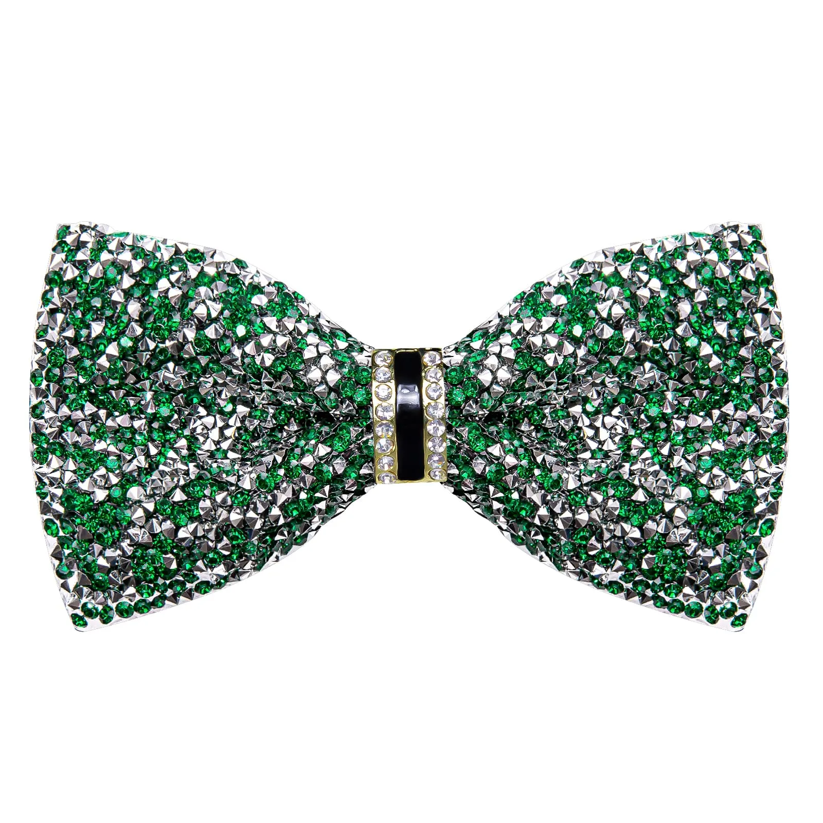 Ties2you Green Rhinestones Bow Tie Pre-tied Tuxedo Bowtie for Men Wedding Party sold by Ties2You product image thumbnail 4