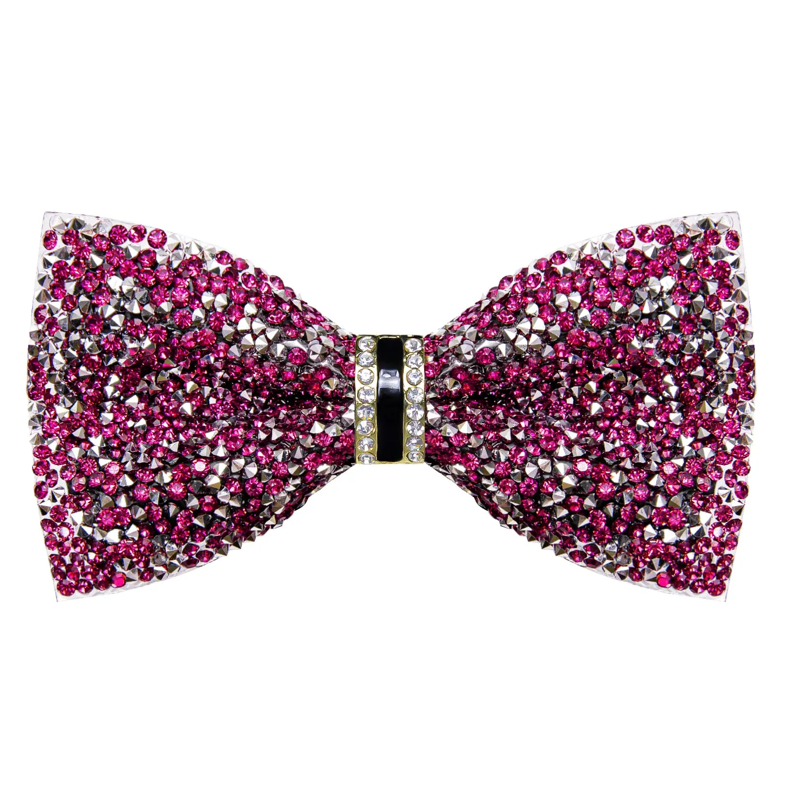 Ties2you Rhinestones Plum Bow Tie Pre-Tied Wedding Party Tuxedo Bowtie for Men sold by Ties2You product image thumbnail 4